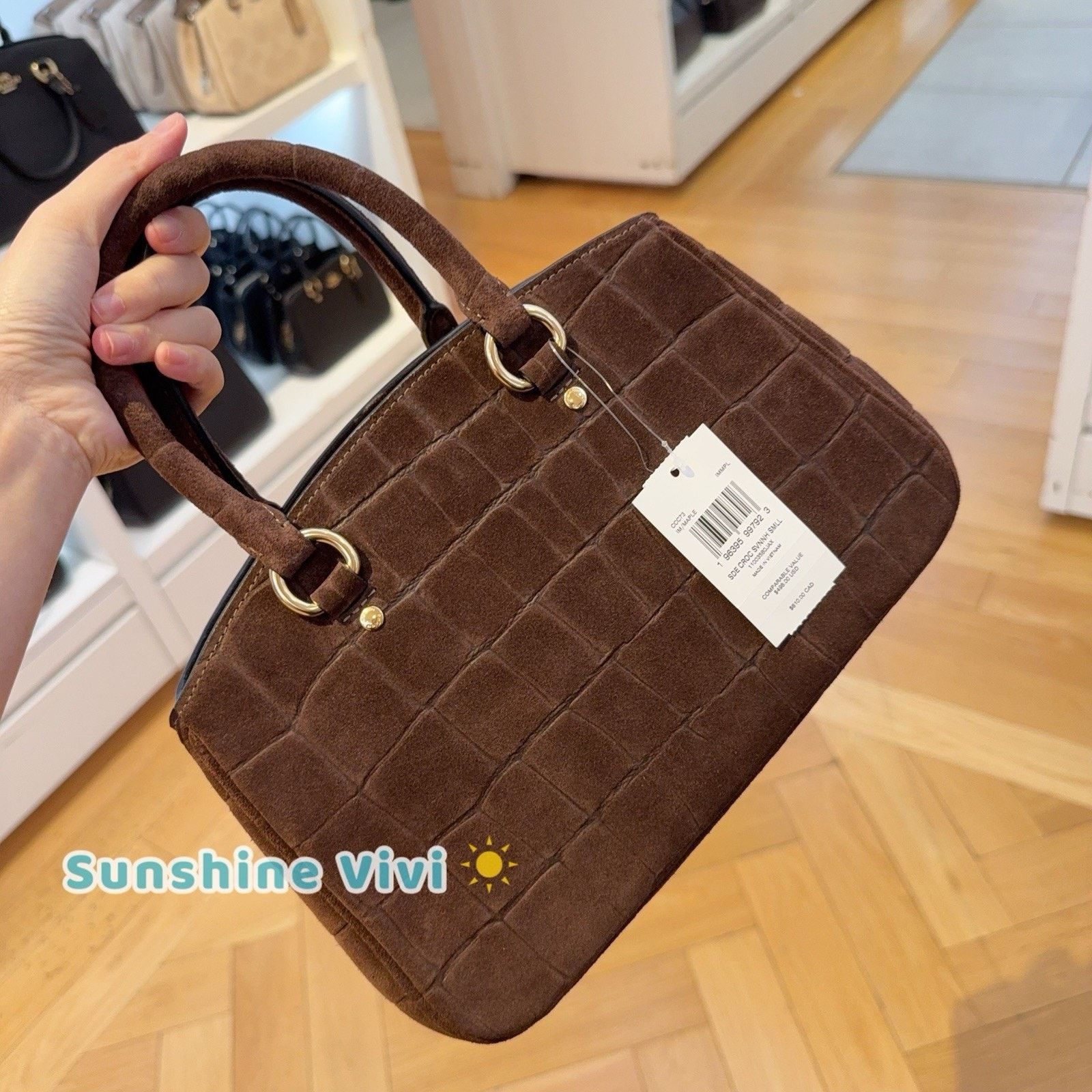 Coach NWT Coach Savannah Small Carryall Bag CCC73 Gold/Maple Size ONE SIZE - 3 Thumbnail