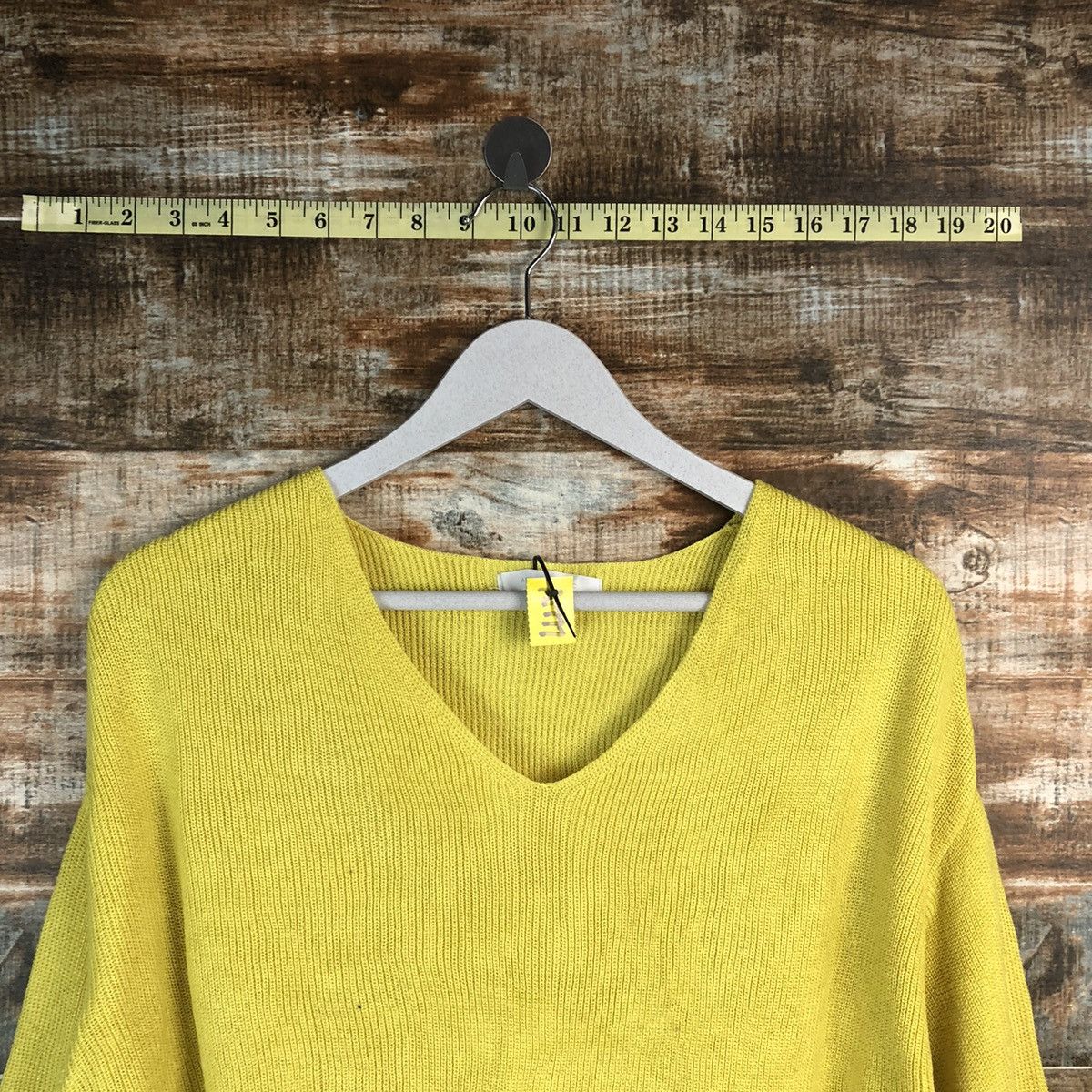 Homespun Knitwear × Japanese Brand American Holic Yellow Knitwear #A1777 Size M / US 6-8 / IT 42-44 - 4 Thumbnail