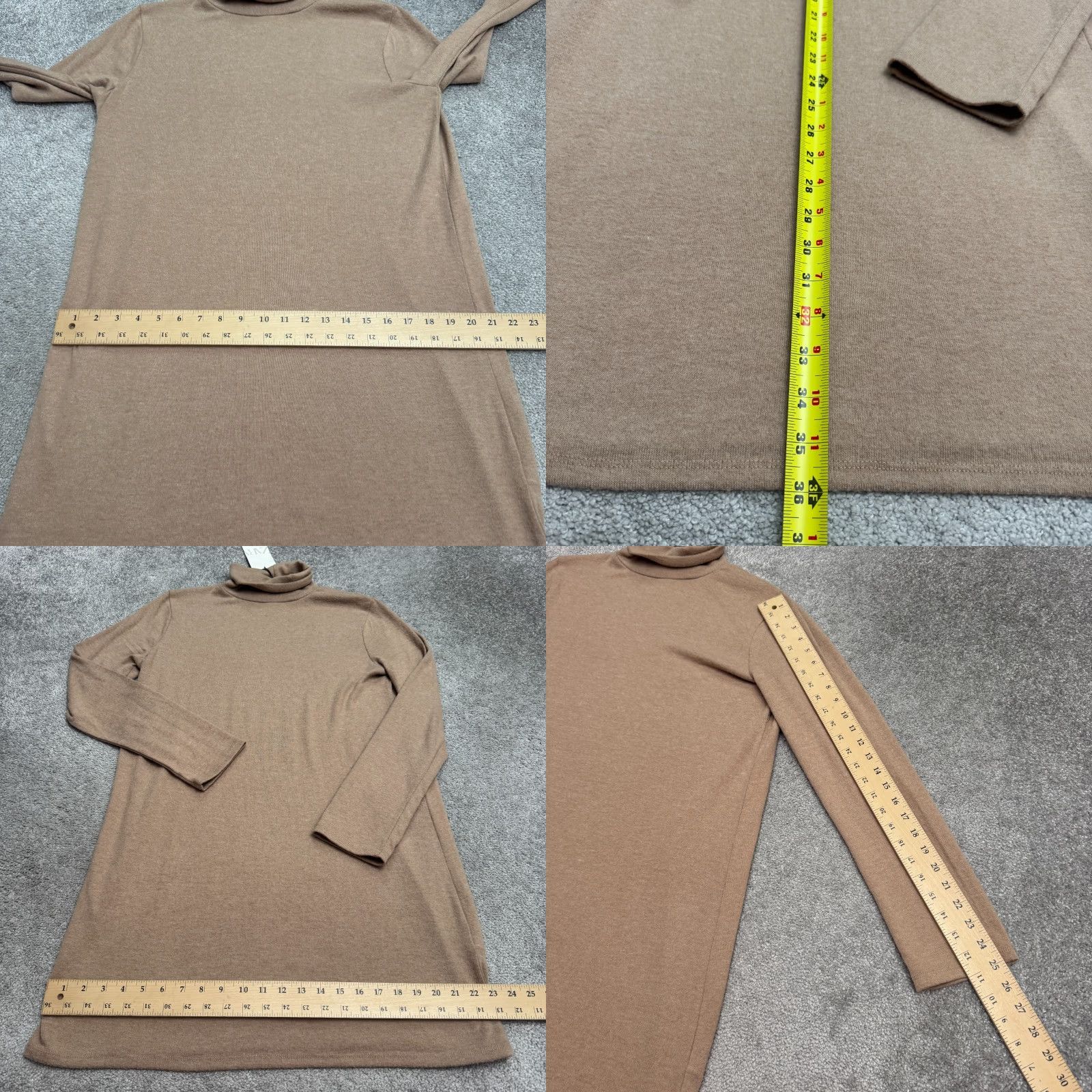 Zara **Zara Women's Brown Long Sleeve Turtleneck Pullover Shift Dress Large** User: Zara Women's Brown Long Sleeve Turtleneck Pullover Shift Dress Large Size L / US 10 / IT 46 - 9 Thumbnail
