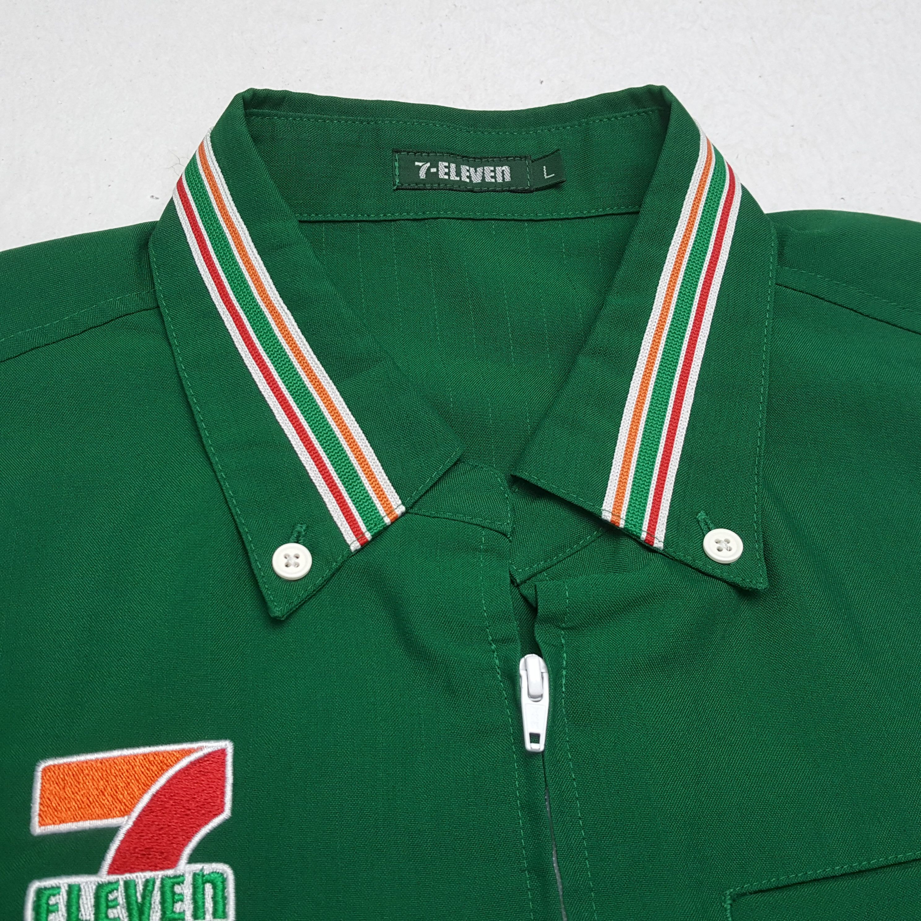Japanese Brand × Vintage Vintage 7-ELEVEn Japanese Workers Uniform Shirt Jacket Size US M / EU 48-50 / 2 - 10 Thumbnail