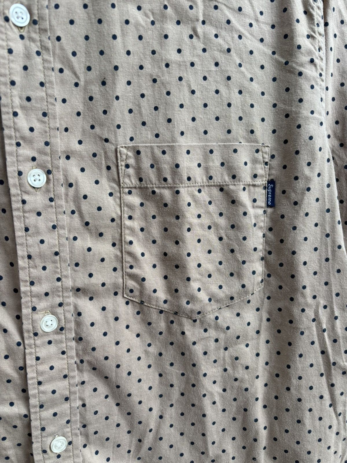 Supreme Supreme Fw11 polka dot button up shirt Size US L / EU 52-54 / 3 - 3 Thumbnail