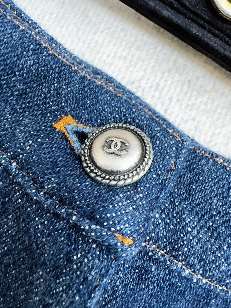 Chanel Chanel Gabrielle Denim Mini Skirt Size 37" - 5 Thumbnail