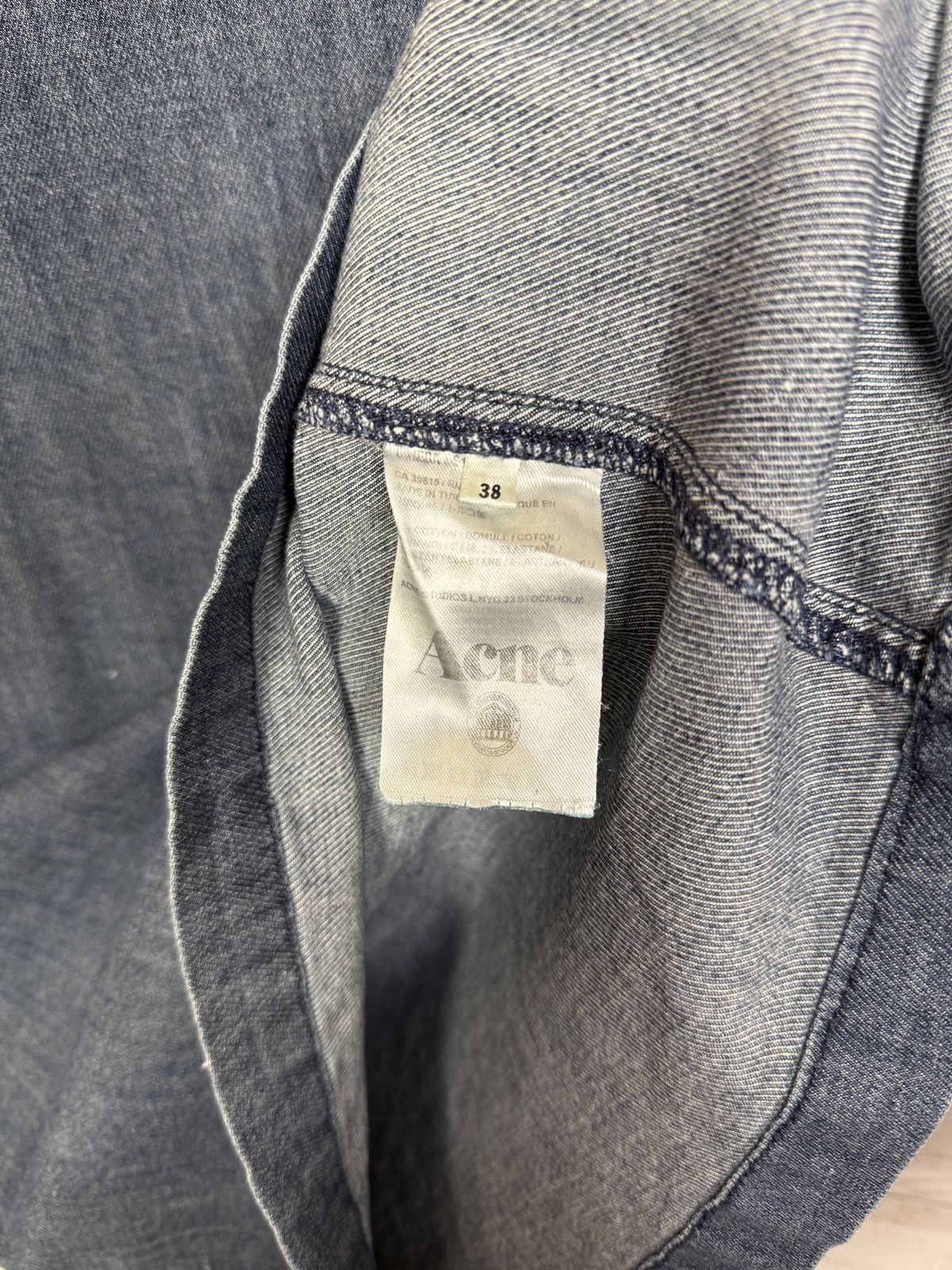 Acne Studios Acne Studios Distressed Denim Dress Size XS / US 0-2 / IT 36-38 - 10 Thumbnail