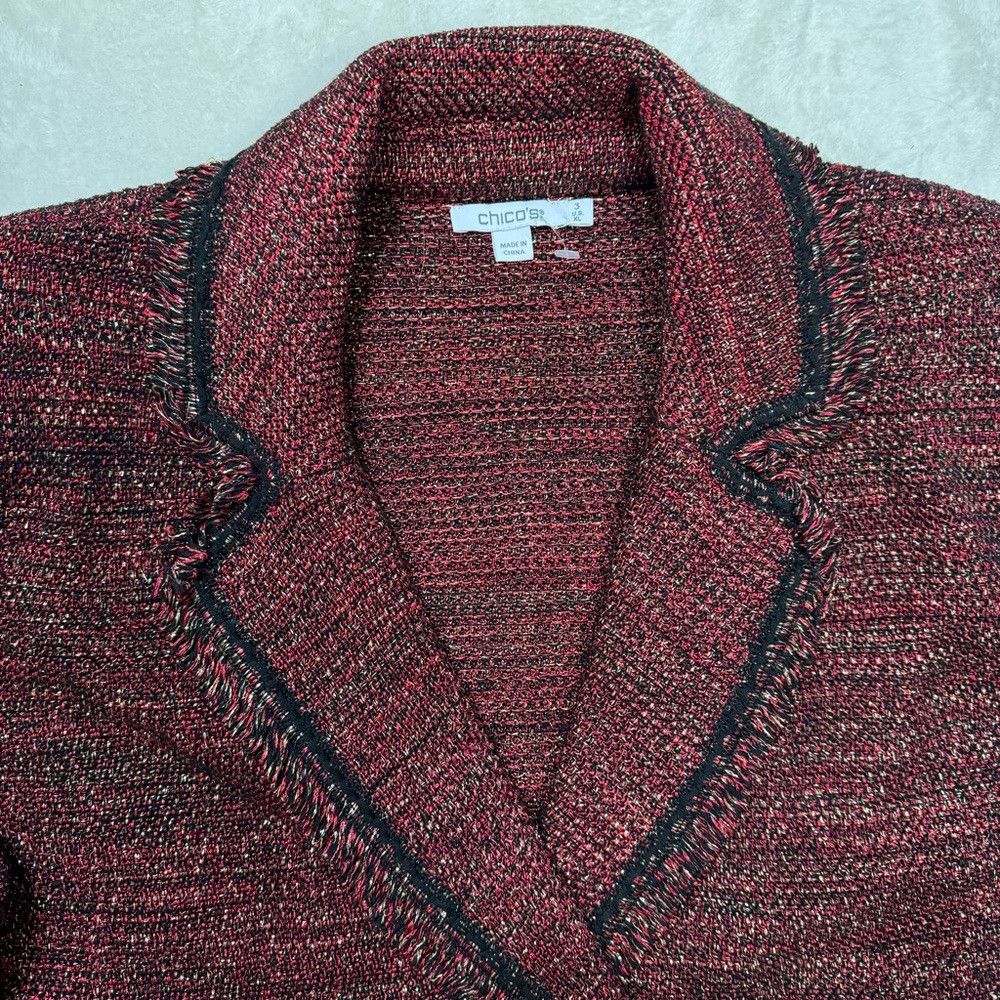 Chicos New Chico's Tweed Lurex Cardigan Sweater Size 3 US XL Size XL / US 12-14 / IT 48-50 - 9 Thumbnail