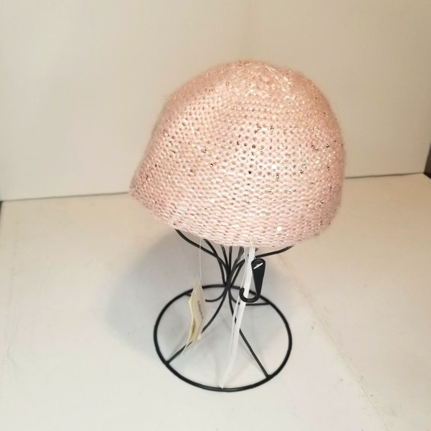 Vintage COLLECTION 18 Women's Knitted Pink Adjustable Band Hat - One Size - NWT Size ONE SIZE - 2 Thumbnail