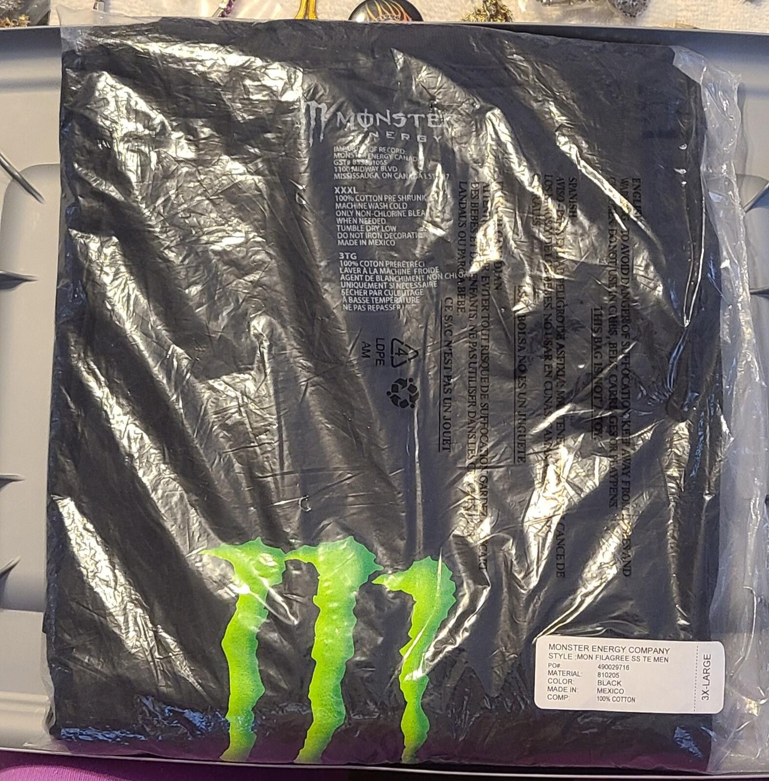 Other Monster Energy Black Logo T-Shirt XXL Size ONE SIZE - 1 Preview