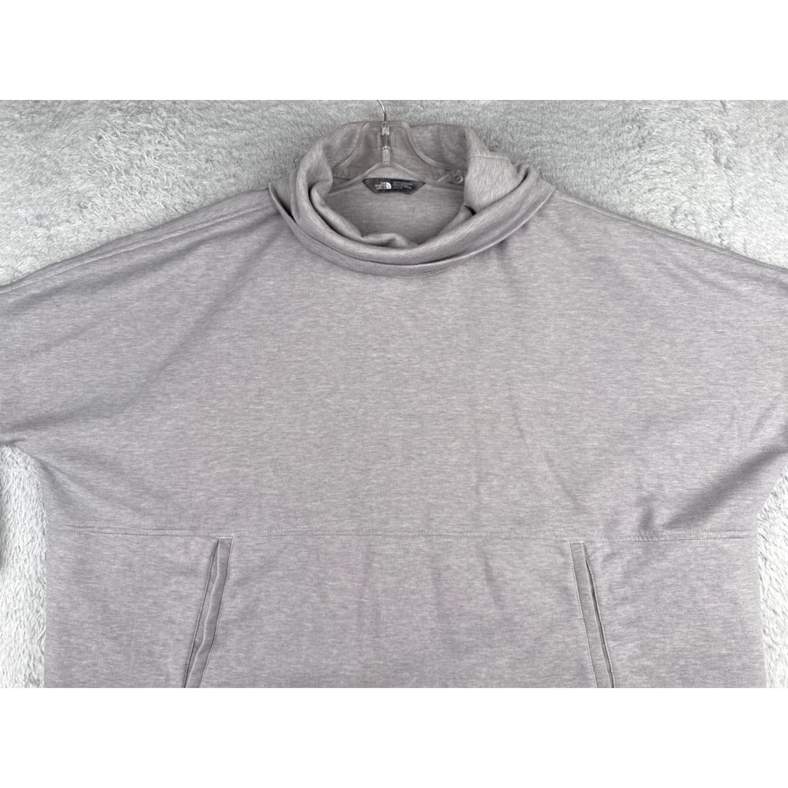 The North Face The North Face Sweater Womens L - Regular Fit Pullover Crew Neck Pockets Gray Jersey Cotton Blend Polyester Knit Knitwear Shirt Size L / US 10 / IT 46 - 4 Thumbnail