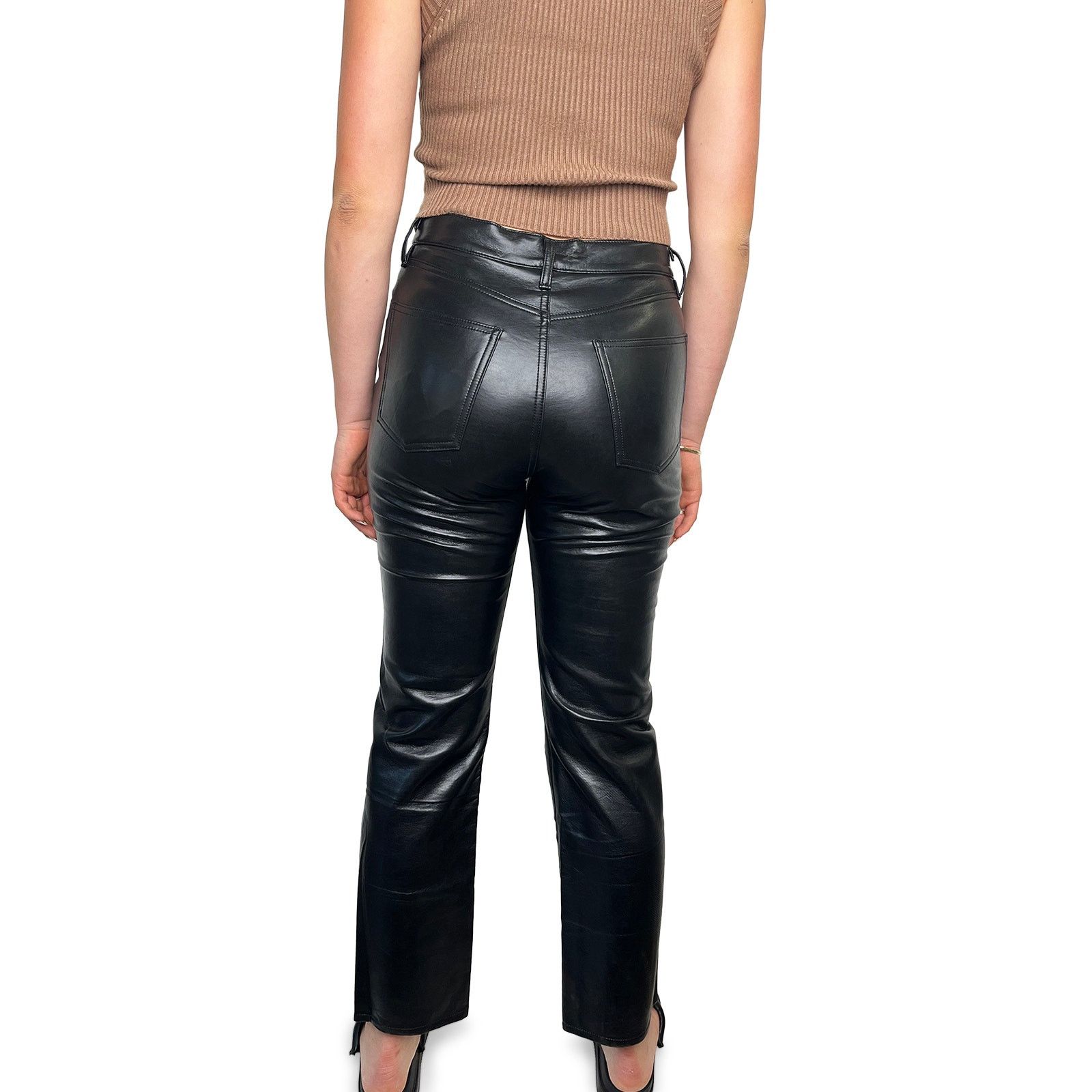 Agolde Leather trousers Size 28" / US 6 / IT 42 - 4 Thumbnail