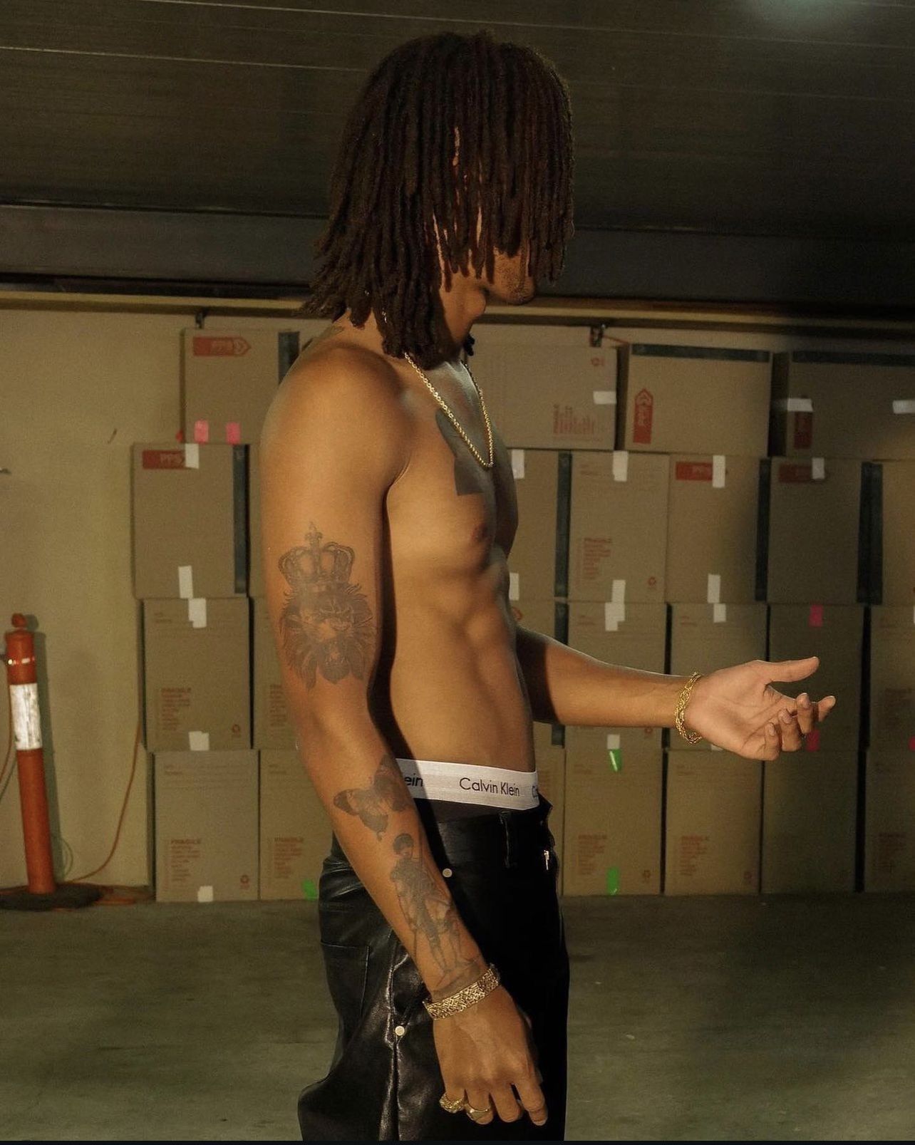 !DS! SS22 Nikolaj Storm Black Work Pants
