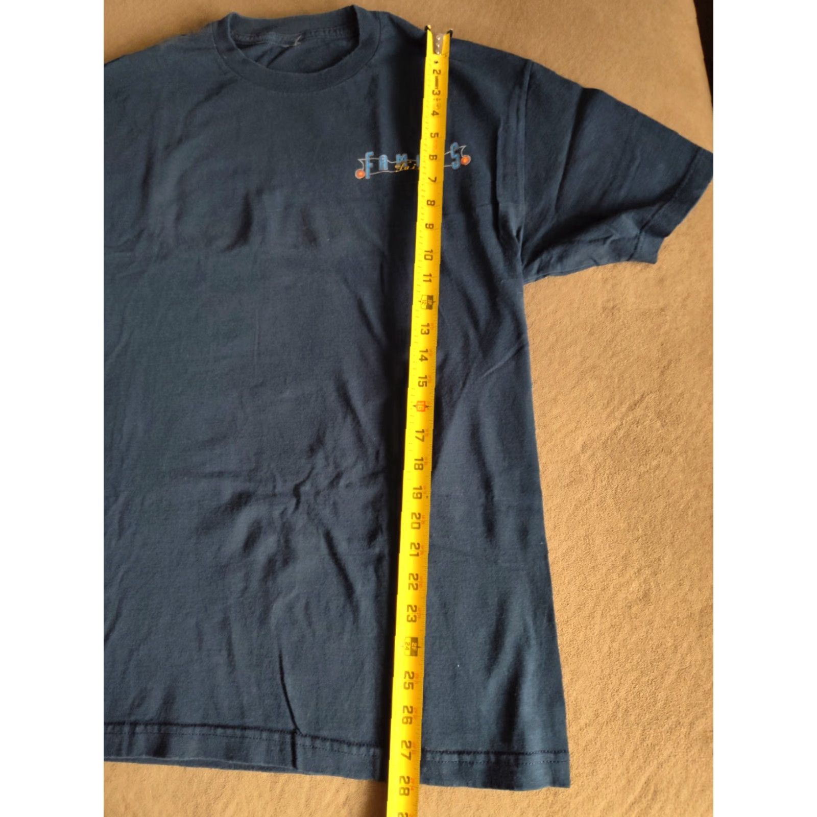 Vintage FAMOUS TRADITIONS Shirt Mens Large Blue Classic Cars Short Sleeve Cotton Tee Size US L / EU 52-54 / 3 - 6 Thumbnail