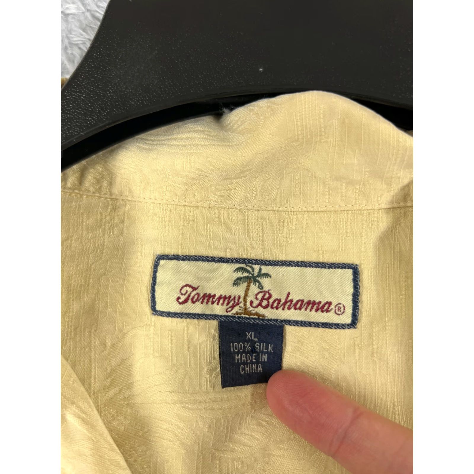 Tommy Bahama Tommy Bahama Shirt Men Extra Large Yellow Short Palm Hawaiian 100% Silk Beach Up Size US XL / EU 56 / 4 - 7 Thumbnail