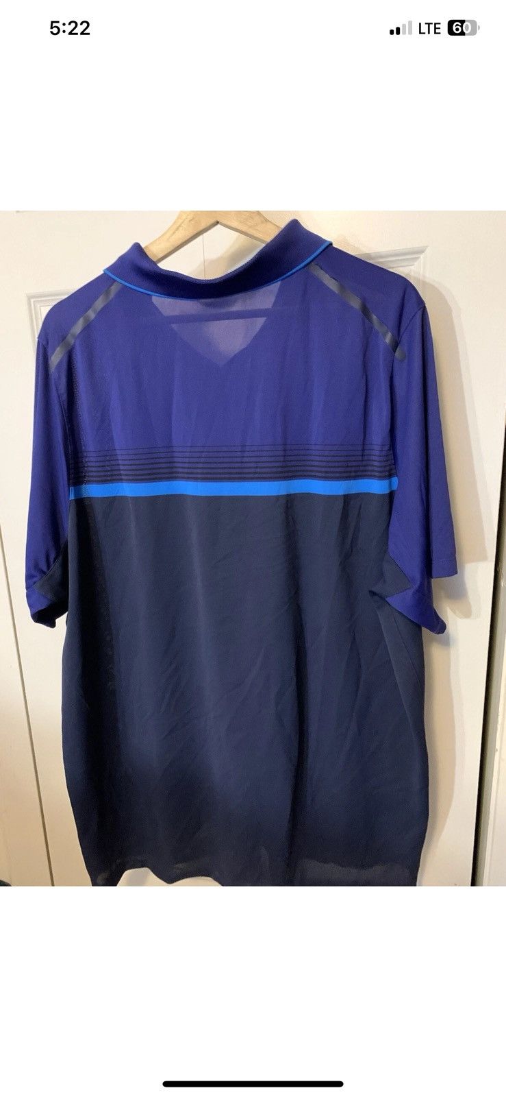 Nike Nike golf mens sz 2XL polo shirt blue purple dri fit Size US XXL / EU 58 / 5 - 9 Thumbnail