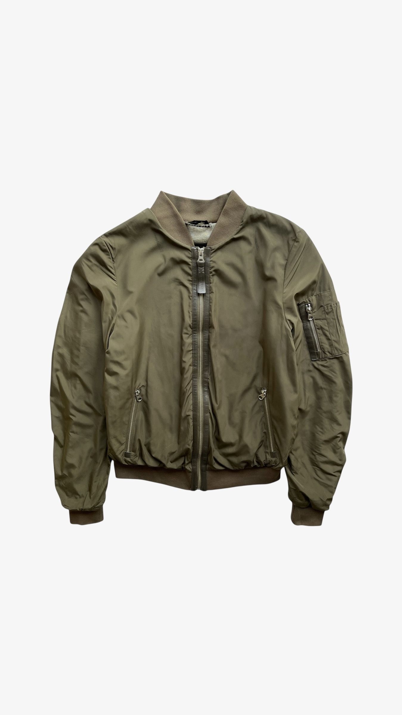 Mackage Women's Mackage Aritzia Cara Khaki Bomber Jacket Size XS / US 0-2 / IT 36-38 - 1 Thumbnail