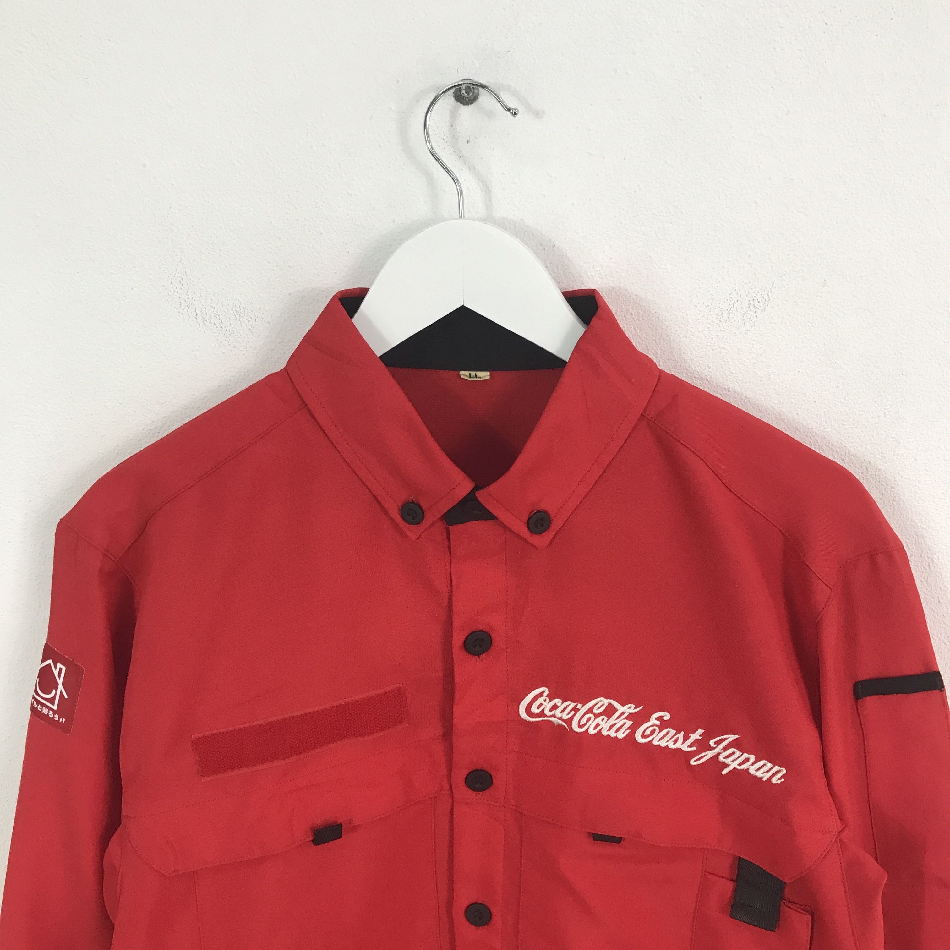 Coca Cola × Japanese Brand Rare Coca Cola Button Up Worker Japan Shirt Size US M / EU 48-50 / 2 - 3 Thumbnail