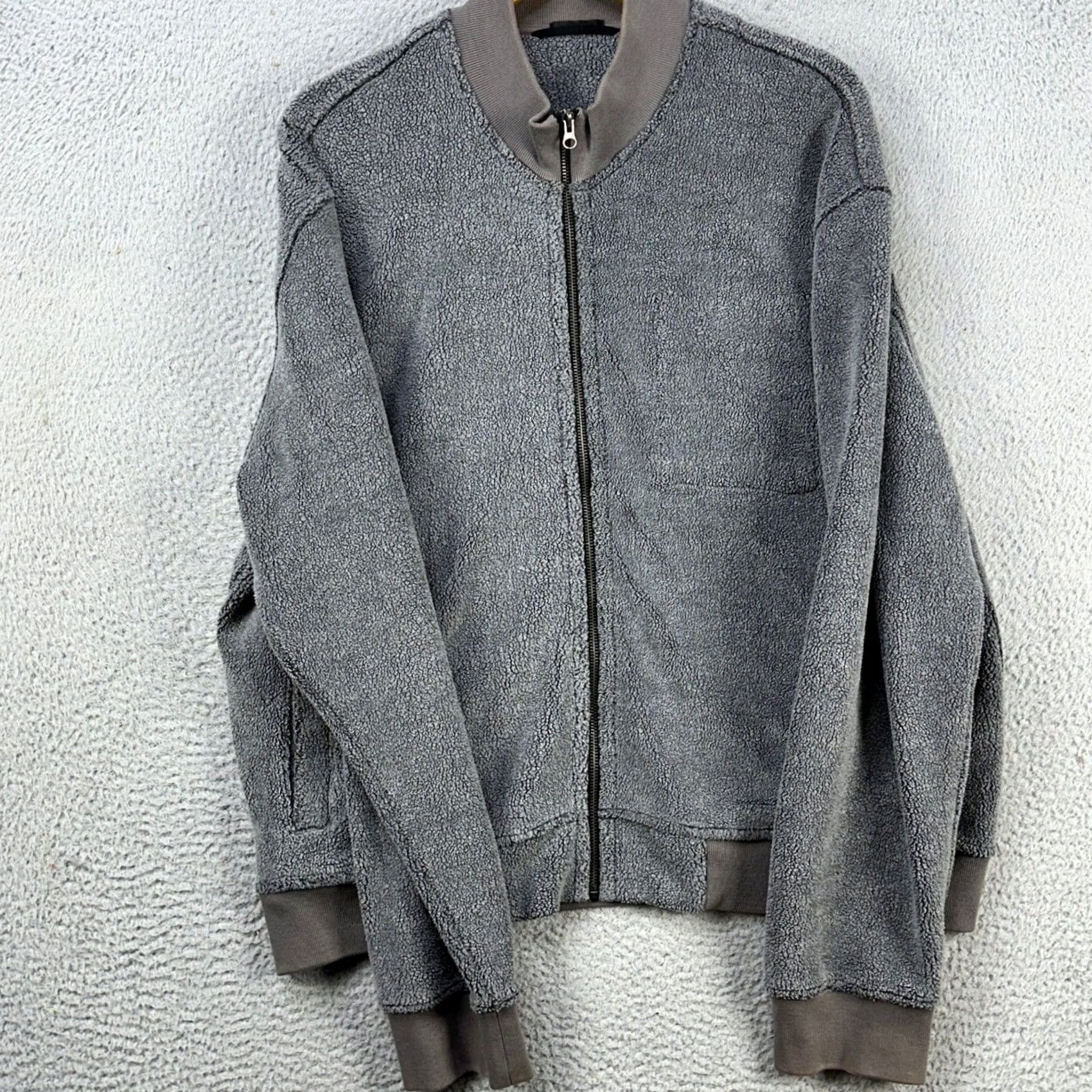 ATM Anthony Thomas Melillo ATM Anthony Thomas Melillo Nylon Blend Jacket Fleeced Full Zip Mens 2XL Gray Size US XXL / EU 58 / 5 - 2 Thumbnail