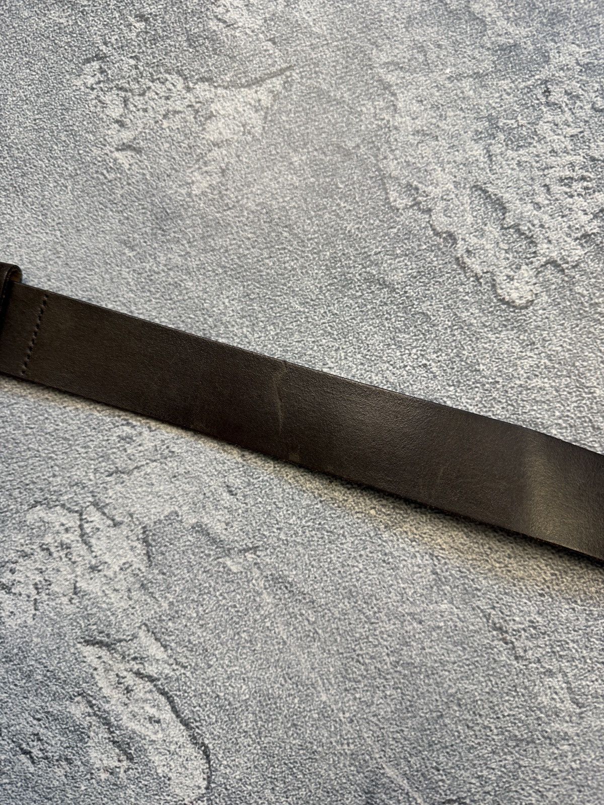 Levi's Vintage Levi’s leather belt big logo Oldmoney Made in USA Size 36 - 4 Thumbnail