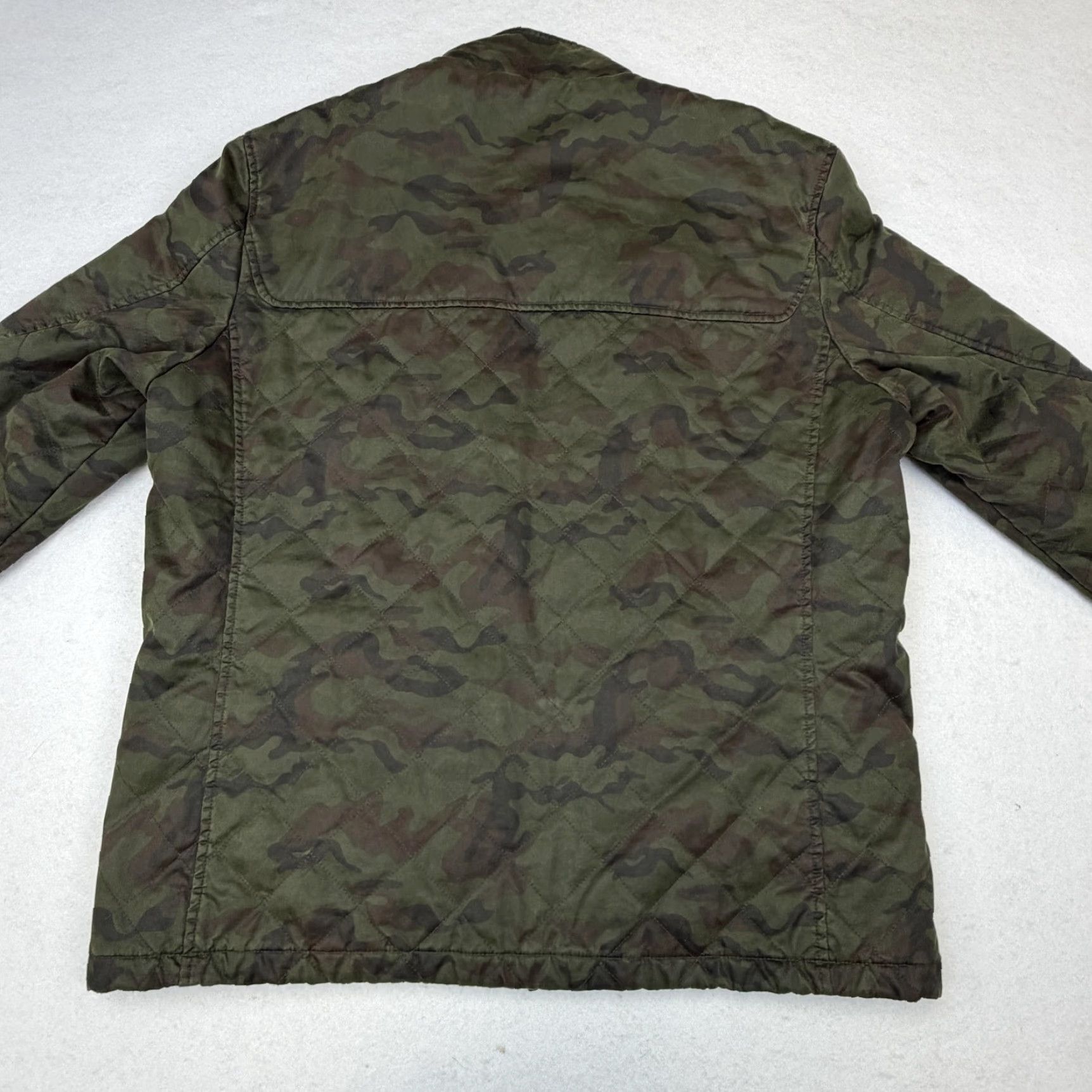 johnnie-O johnnie-O Jacket Mens XL Green Camo Quilted Full Zip Field Coburn JMJK2070 Size US XL / EU 56 / 4 - 6 Thumbnail