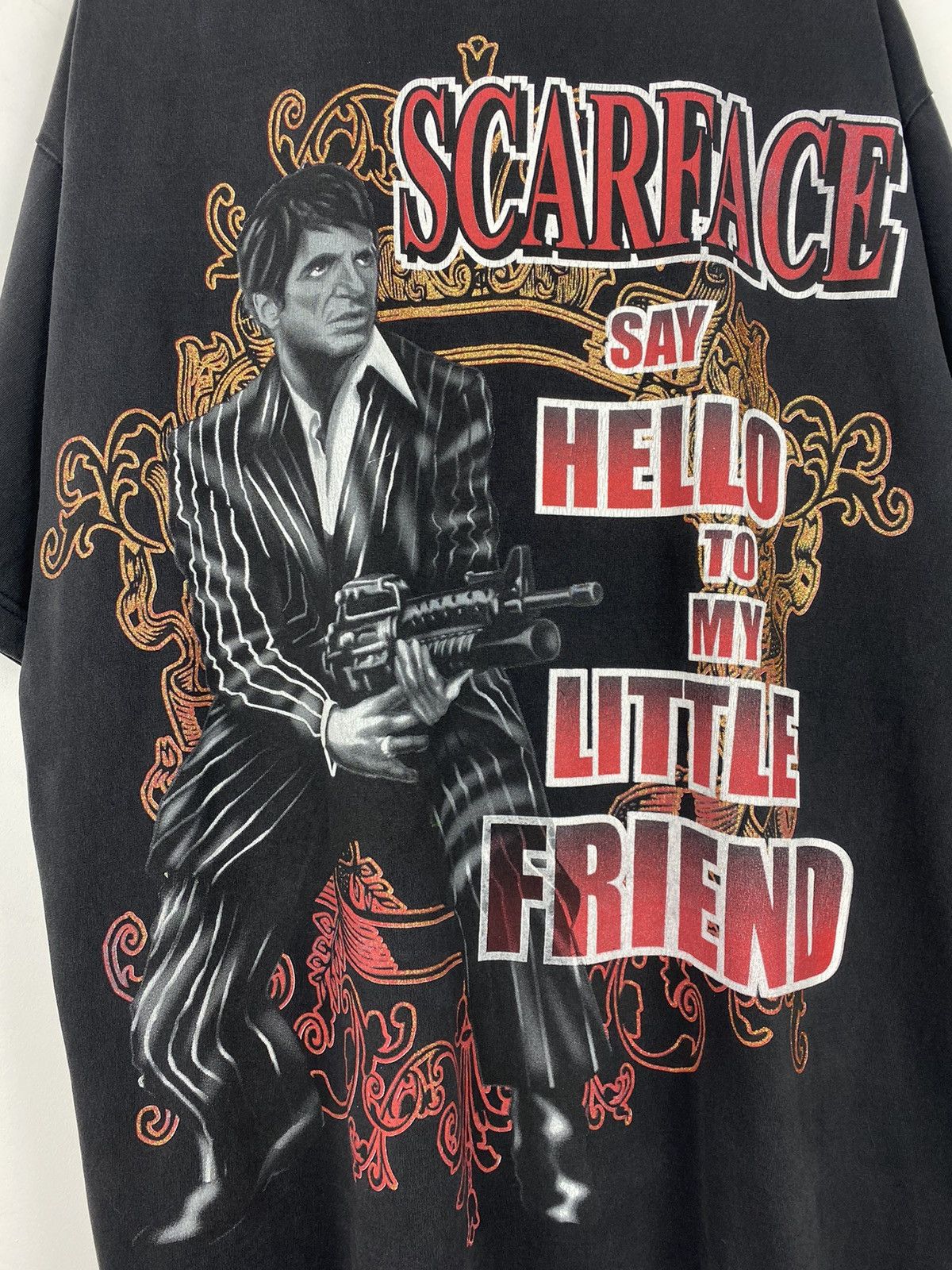 Vintage Vintage Scarface Say Hello To My Little Friend T Shirt Y2K Size US XL / EU 56 / 4 - 2 Thumbnail