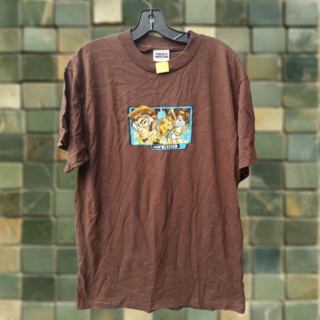 Tultex VINTAGE SKATEBOARDING SHIRT Men's T-Shirt Brown 90s Graphic Tee BMX Bike Nurse Saw Old School Brand Tultex L Short Sleeve Mens Shirt Size US L / EU 52-54 / 3 - 1 Thumbnail