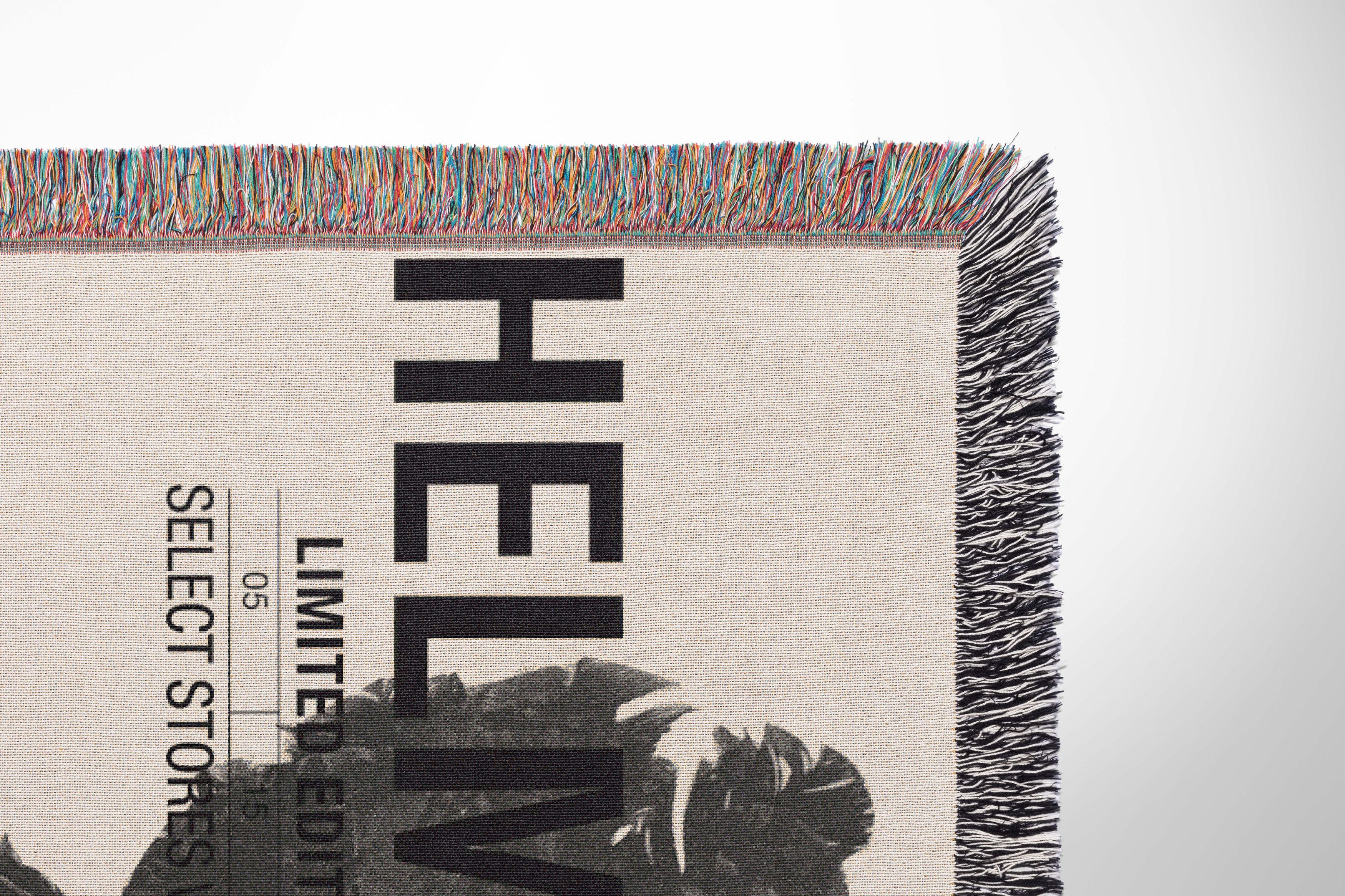 Helmut Lang 90s Helmut Lang Blanket Woven Jacquard Art Fashion Gift Logo Size ONE SIZE - 2 Thumbnail