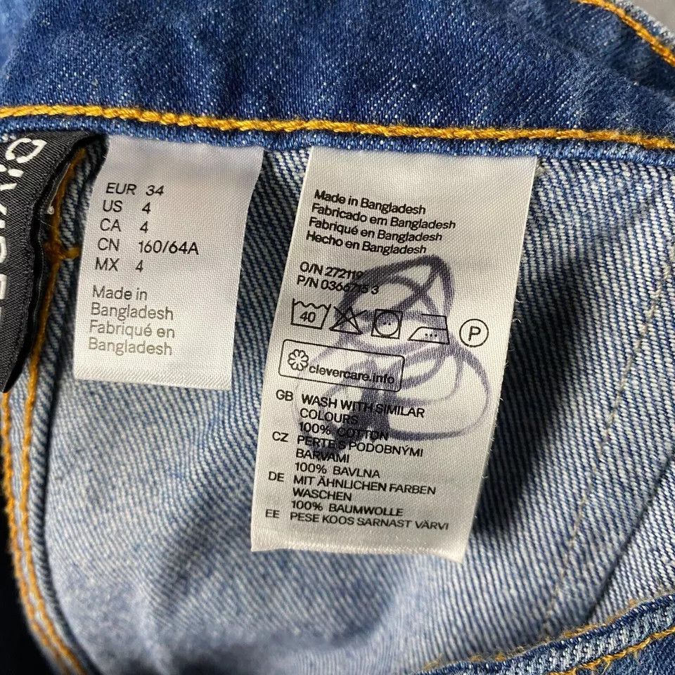 H&M H&M Divided Skirt Women's Size 4 Button Fly Denim Size 27" / US 4 / IT 40 - 7 Thumbnail