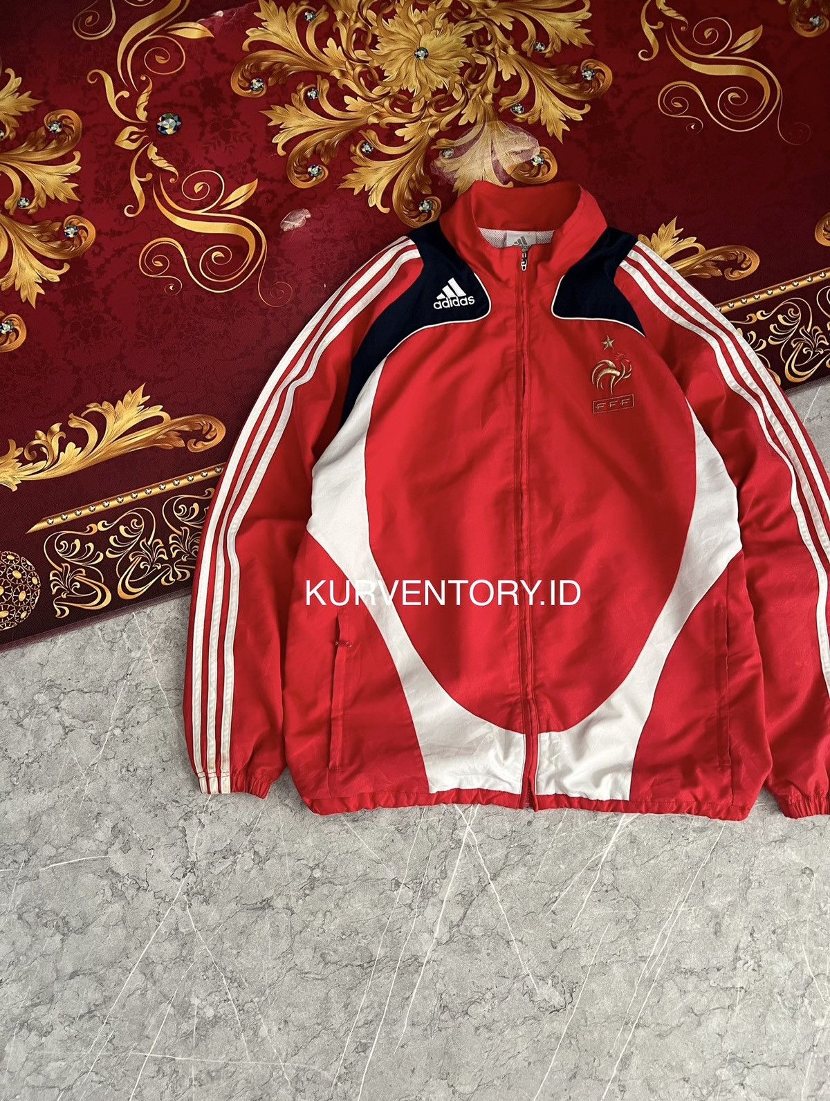 Adidas 08-09 Adidas France Track Jacket Size US L / EU 52-54 / 3 - 4 Thumbnail