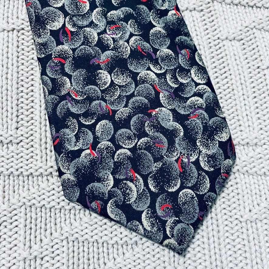 Vintage Vintage B. Altman gray silk tie Size ONE SIZE - 2 Thumbnail