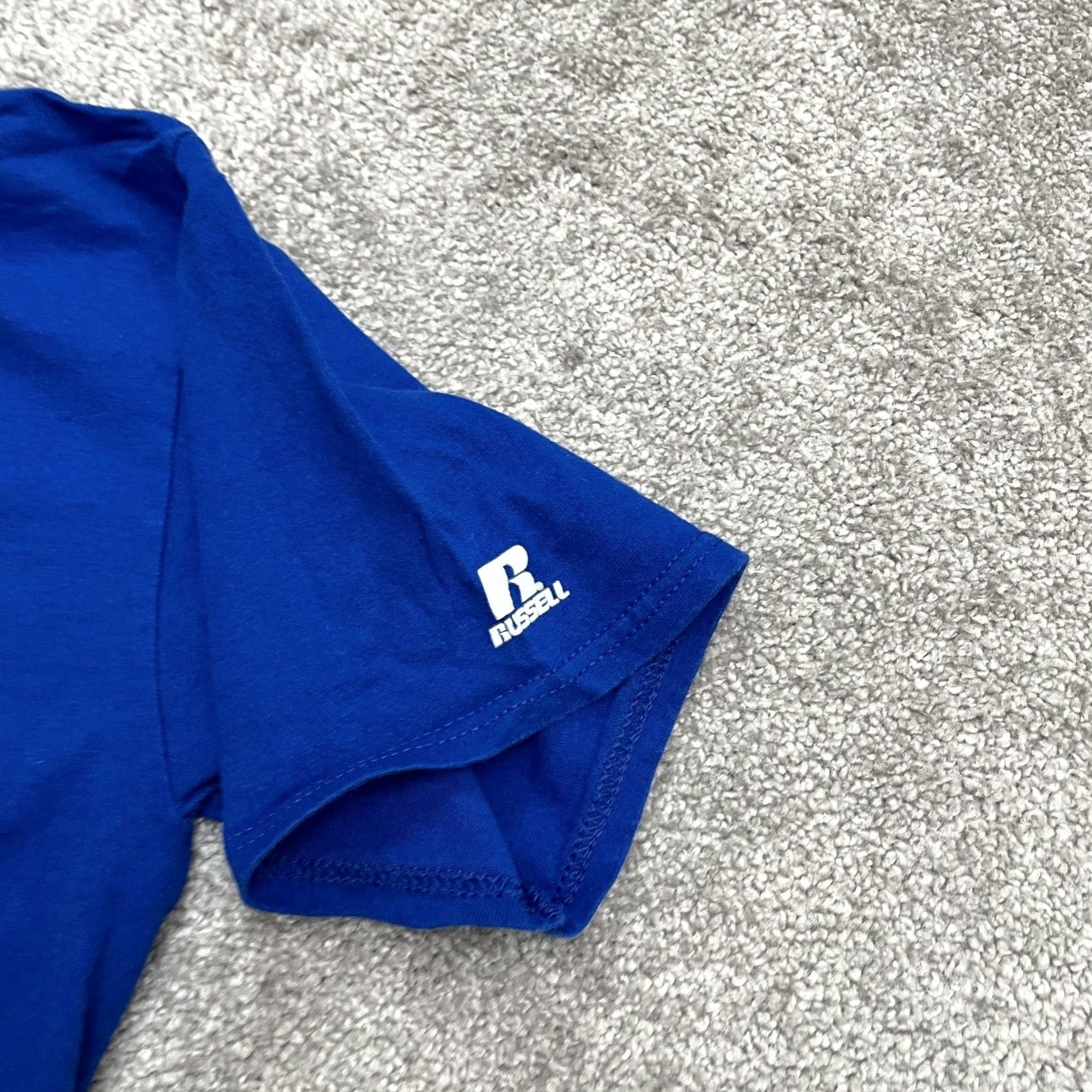 Russell Athletic Russell Athletic Kansas University Graphic T-Shirt Mens Small Blue Crew Neck Tee Size US S / EU 44-46 / 1 - 4 Thumbnail