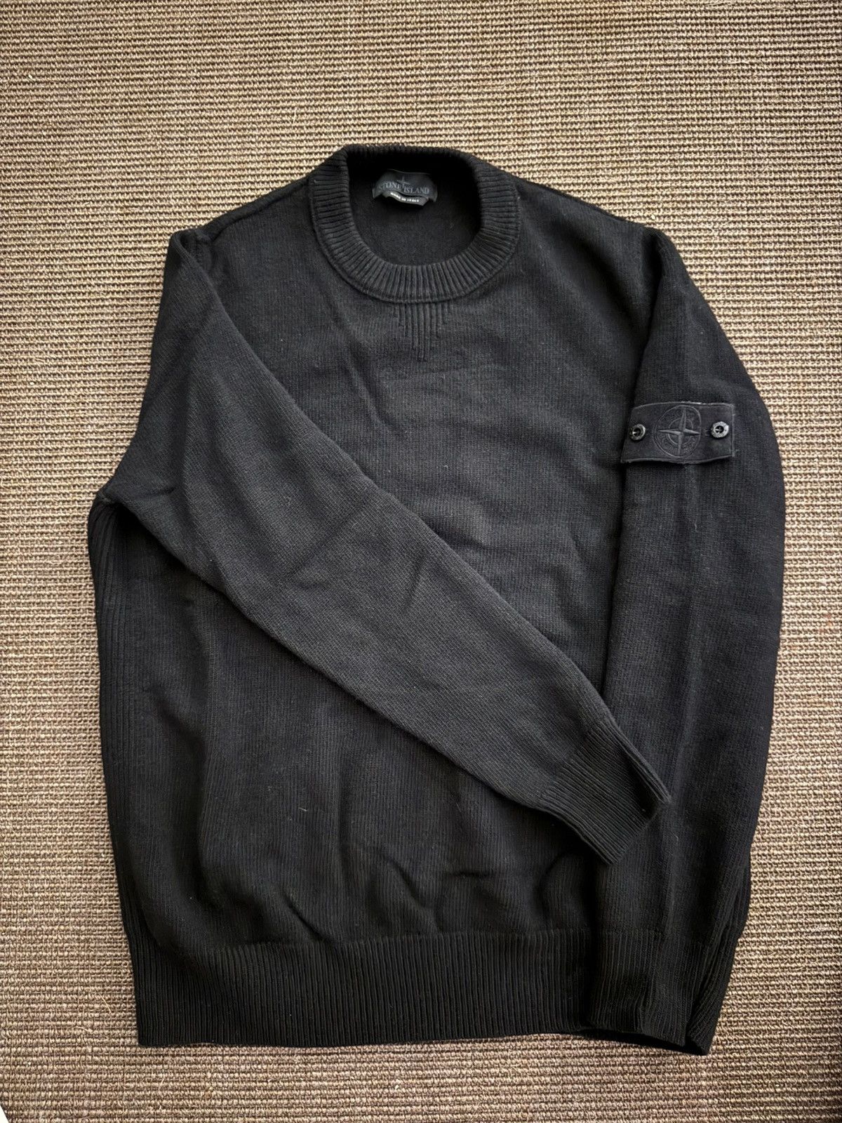 Stone Island Stone Island Ghost Wool Black Sweater Sz XL (fits like L) Size US L / EU 52-54 / 3 - 4 Thumbnail