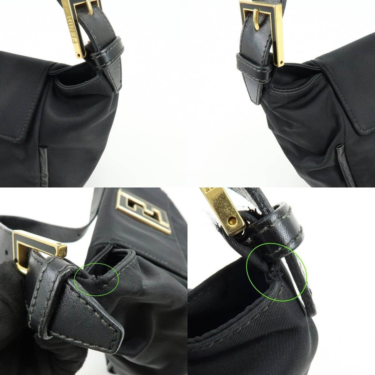 Fendi Fendi Nylon Shoulder Bag Black Size ONE SIZE - 6 Thumbnail