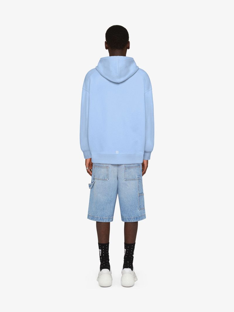 Givenchy o1srvl11e0326 Slim Fit Hoodie in Blue Size US XL / EU 56 / 4 - 4 Thumbnail