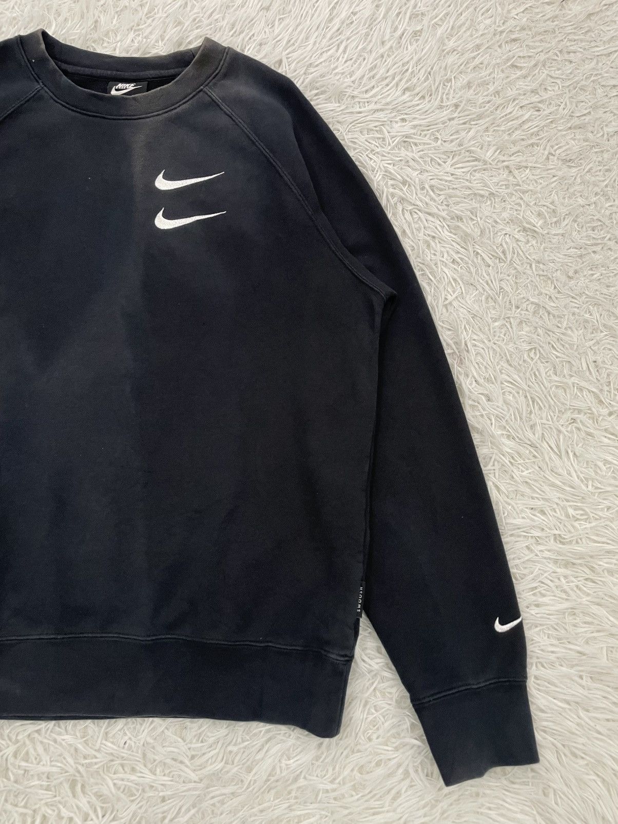 Nike Grailed Faded Nike Double Swoosh Sweatshirt Size US M / EU 48-50 / 2 - 4 Thumbnail