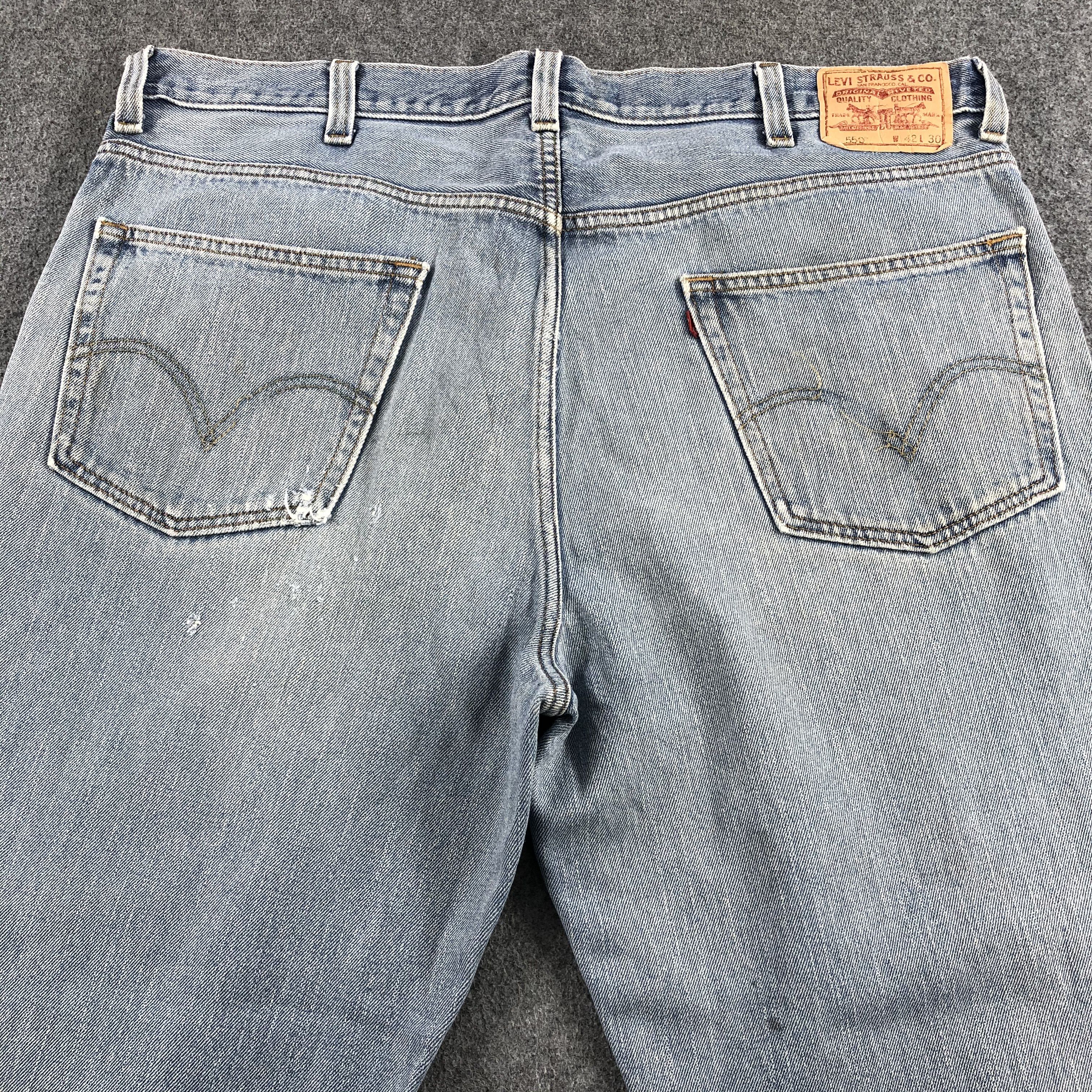 Levi's Vintage Light Wash Levis 550 Jeans-J1502 Size US 34 / EU 50 - 4 Thumbnail