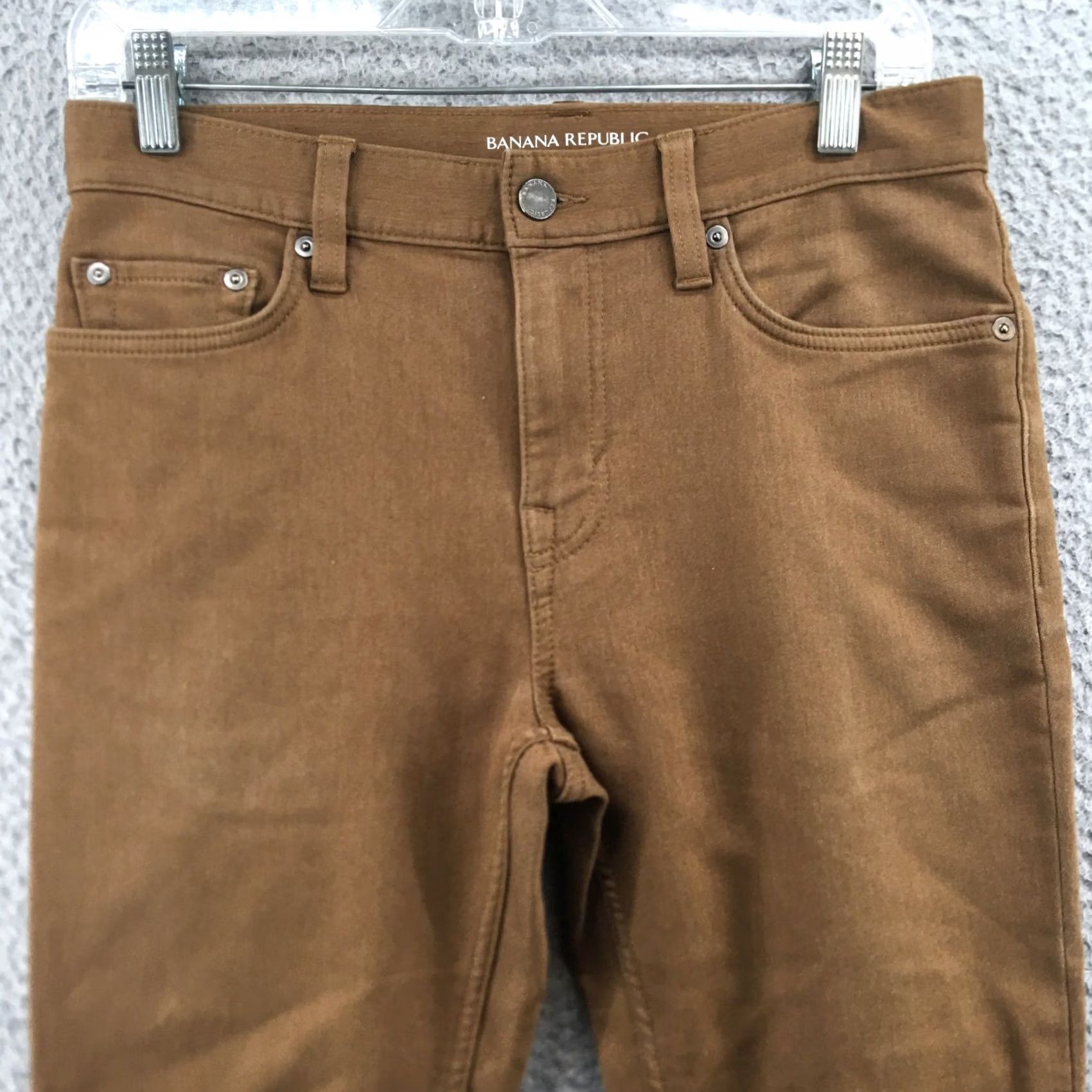 Banana Republic Banana Republic Traveler Slim Fit Skinny Pants Womens Brown 30x28 Size 28" / US 6 / IT 42 - 2 Thumbnail
