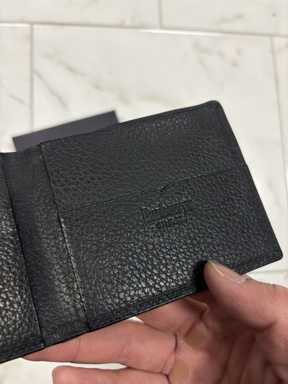 Burberry Burberrys Black bi fold wallet Size ONE SIZE - 4 Thumbnail