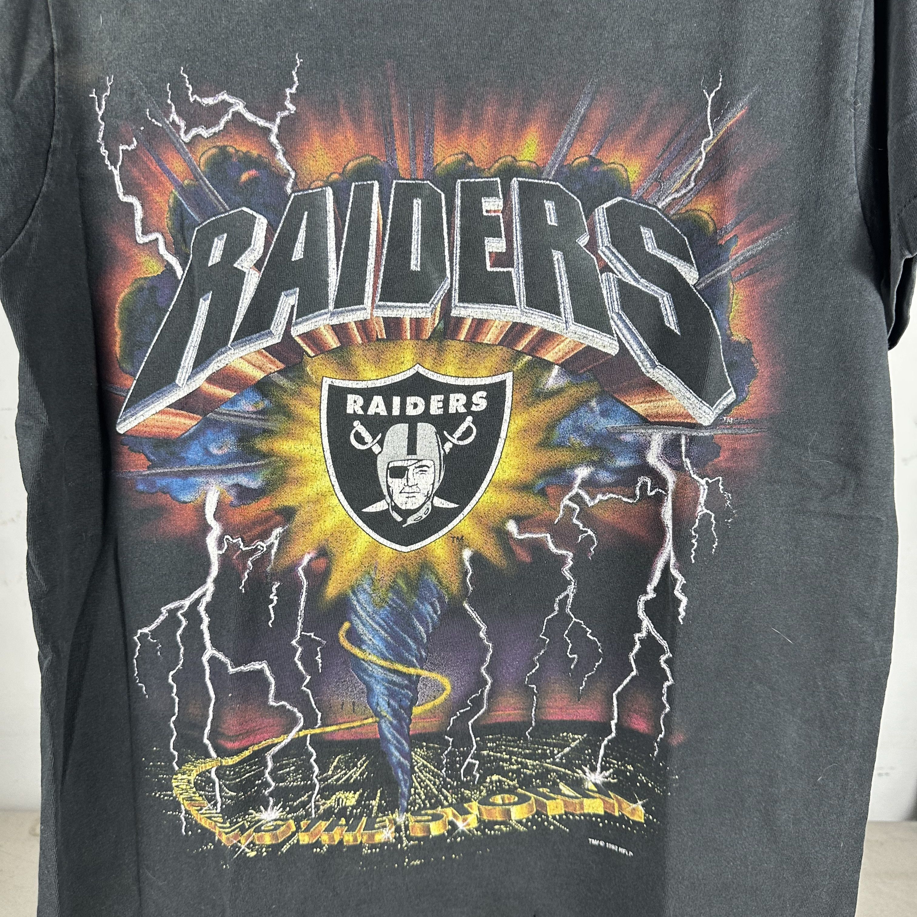 Vintage Vintage 1993 Los Angeles Raiders Storm Lightning NFL T-Shirt Size US L / EU 52-54 / 3 - 2 Thumbnail