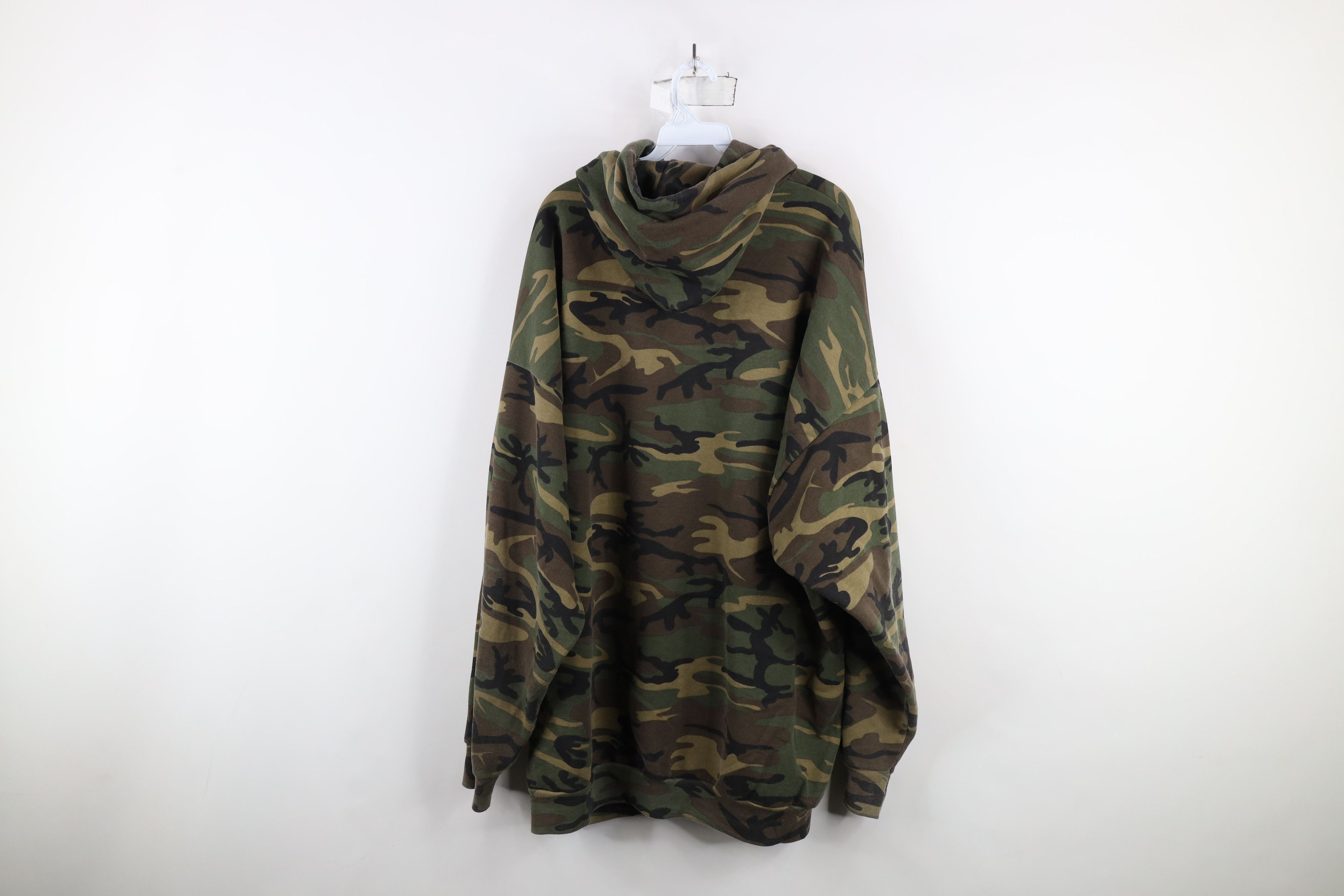 Vintage Vintage 90s Y2K Streetwear Camouflage Hoodie Sweatshirt Size US XXL / EU 58 / 5 - 9 Thumbnail