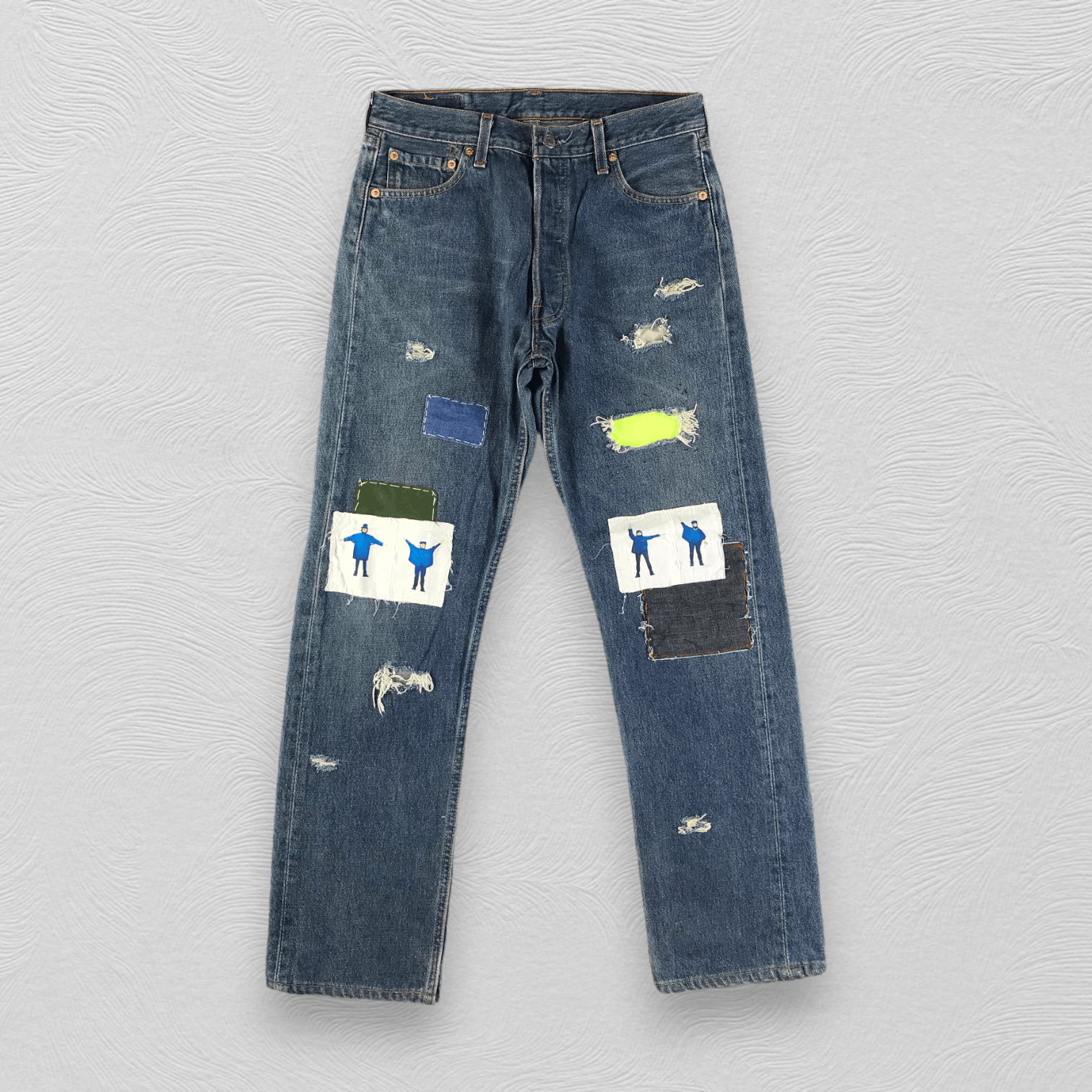 Levi's 505 BigE Hippie Patchwork Jeans希少 Levi's 505 BigE Hippie Patchwork Jeans希少