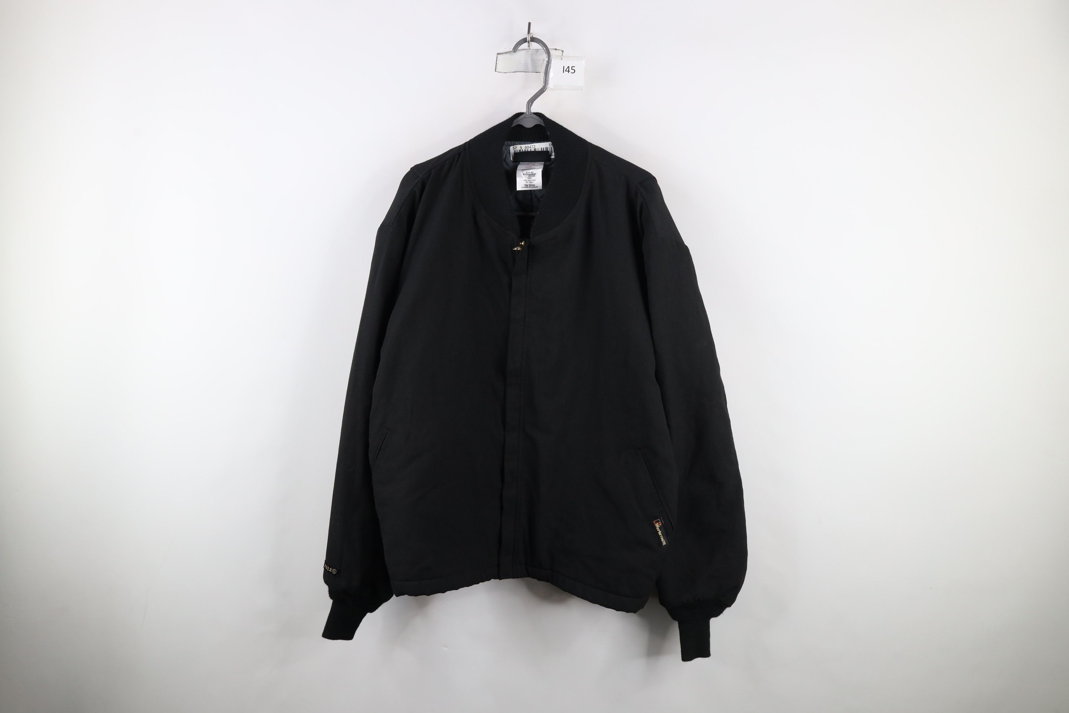 Vintage Vintage Streetwear Quilted Fire Resistant Work Bomber Jacket Size US XL / EU 56 / 4 - 1 Thumbnail