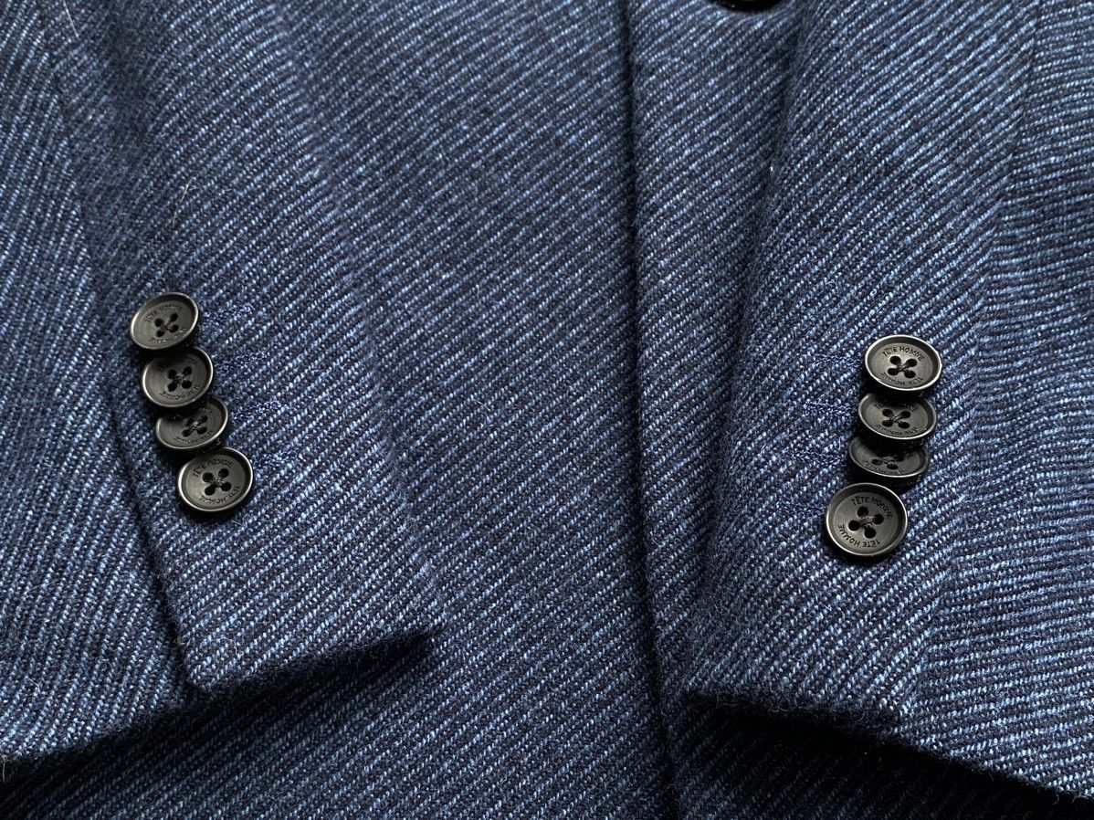 Issey Miyake × Japanese Brand × Tete Homme Tete Homme Wool Long Jacket Size US L / EU 52-54 / 3 - 8 Thumbnail