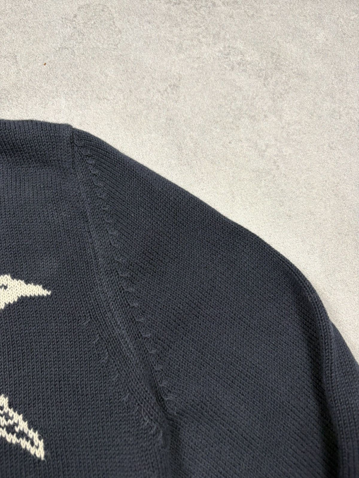 Weekend Max Mara Weekend Max Mara Knit Sweater With Swallow Motif Navy Size M Size M / US 6-8 / IT 42-44 - 7 Thumbnail