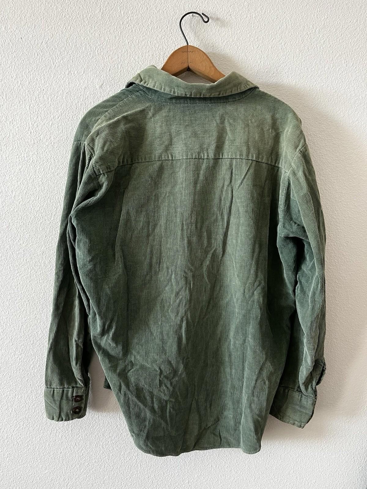 Woodlands VTG 70s WOODLAND Corduroy Flannel Green Gingham Lined Men L Size US L / EU 52-54 / 3 - 5 Thumbnail