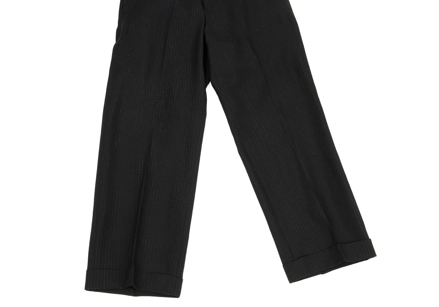 Jean Paul Gaultier Rayon Blend Lamé Stripe Pants in Black Size 48 Size US 32 / EU 48 - 5 Thumbnail