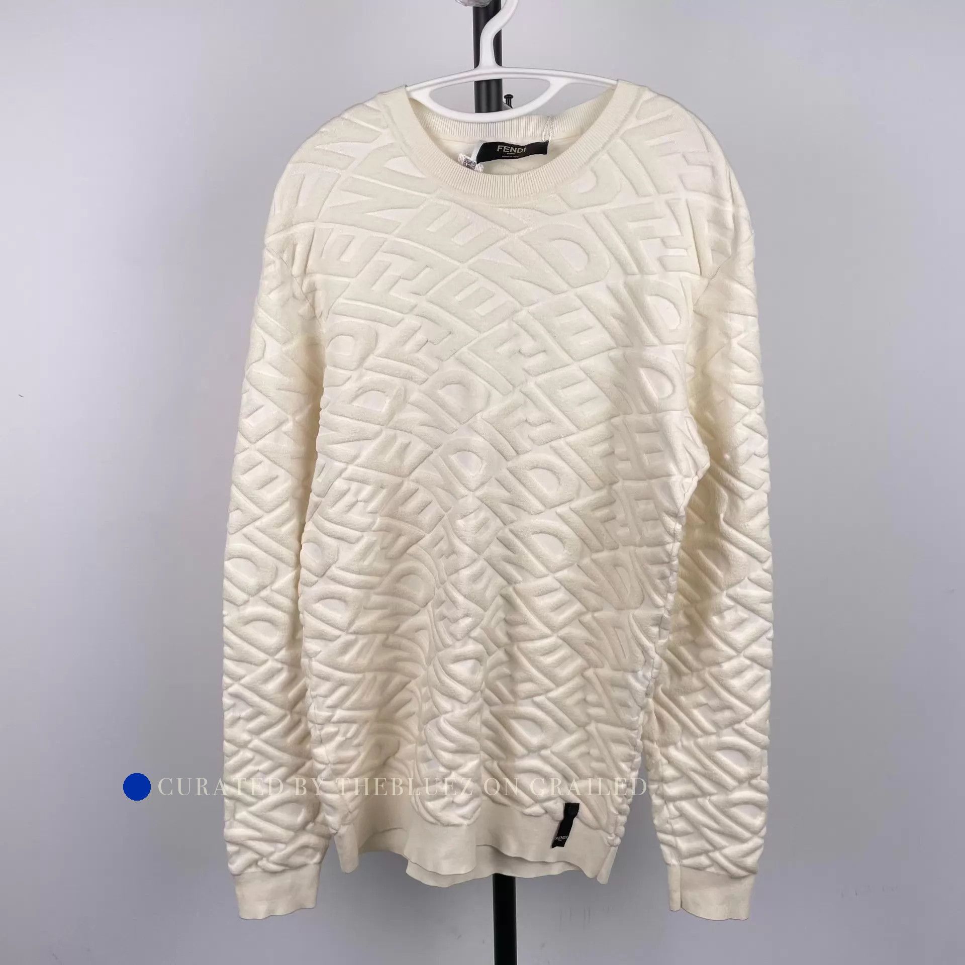 Fendi All Over Print Beige Hoodie Size US M / EU 48-50 / 2 - 1 Thumbnail