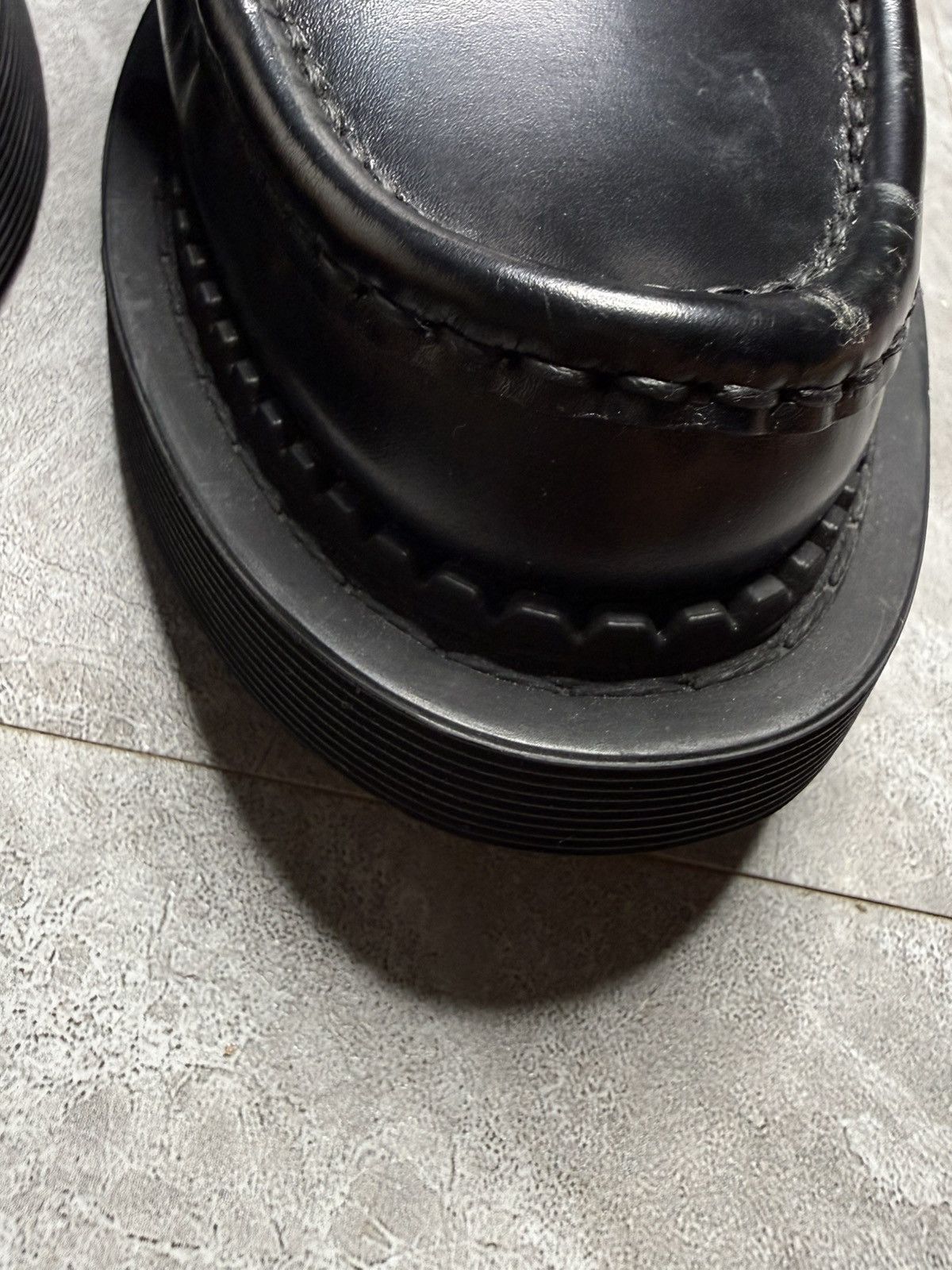 Saint Laurent Paris F/W 21 Buffed Leather Black Penny Loafers Size US 7 / EU 40 - 6 Thumbnail