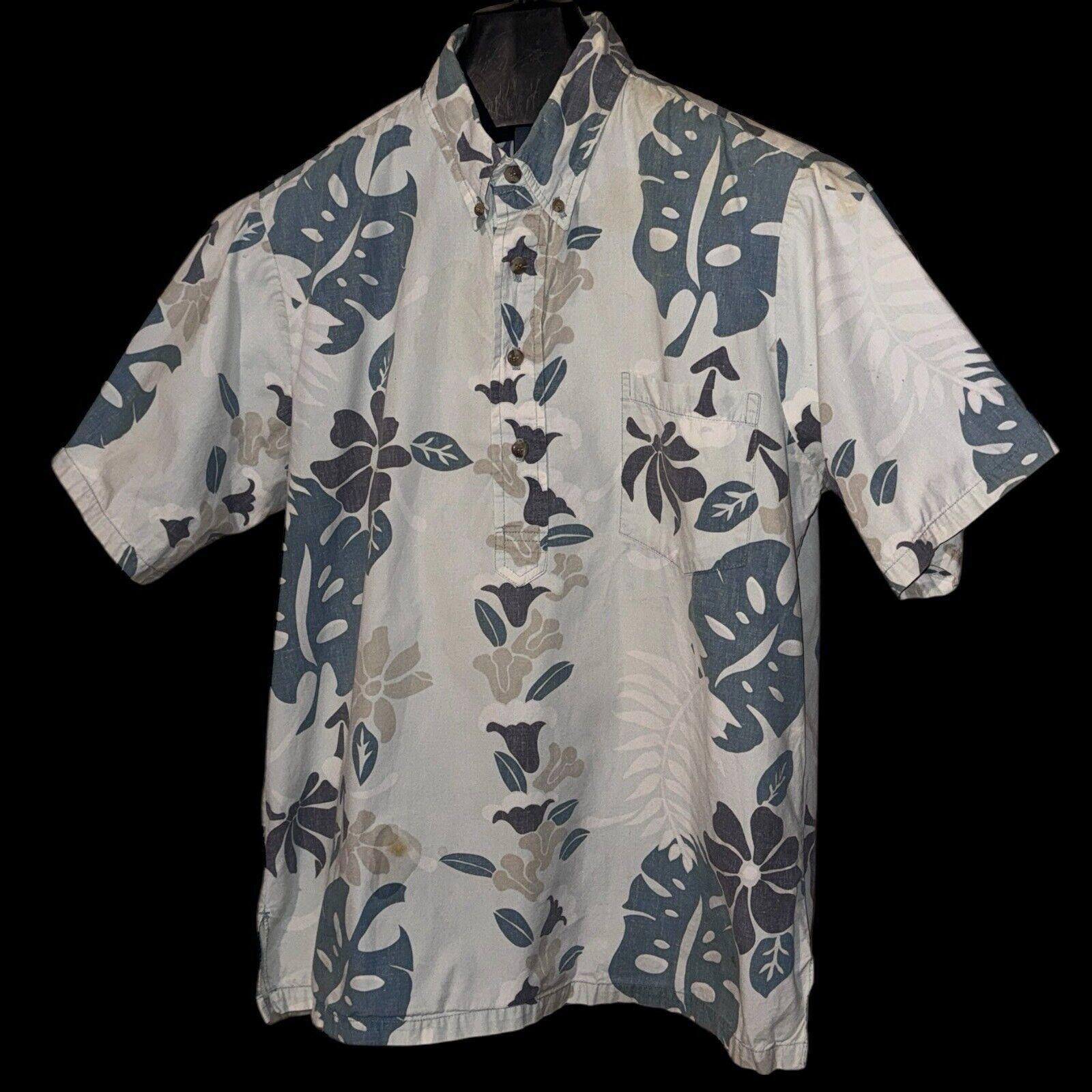 Duke Kahanamoku Vintage Kahala Cotton 1/2 Button Hawaiian Print Shirt Sz L Size US L / EU 52-54 / 3 - 1 Thumbnail