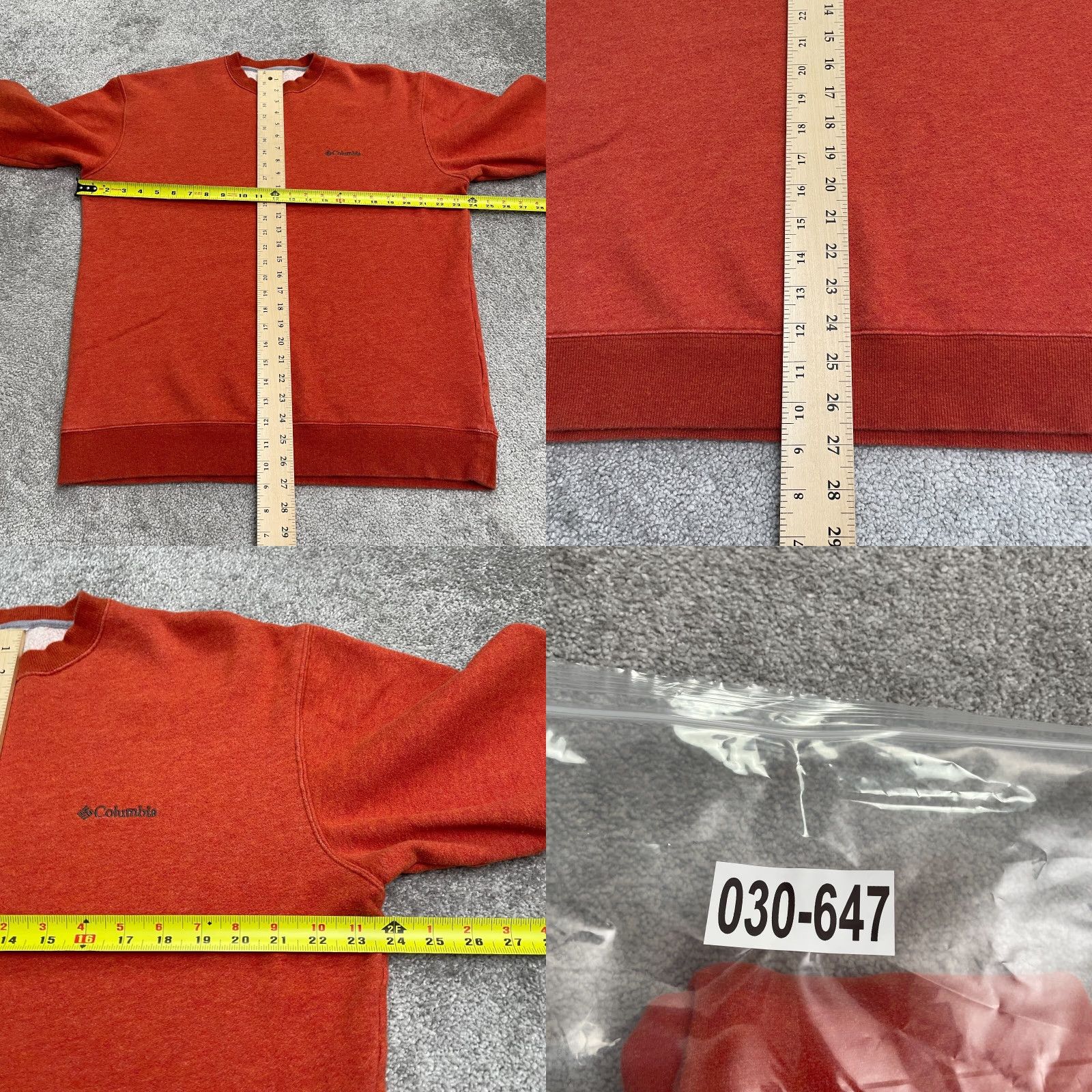 Vintage Columbia Sweatshirt Mens Large Orange Fleece Crew Neck Pullover Casual Outdoor Size US L / EU 52-54 / 3 - 8 Thumbnail
