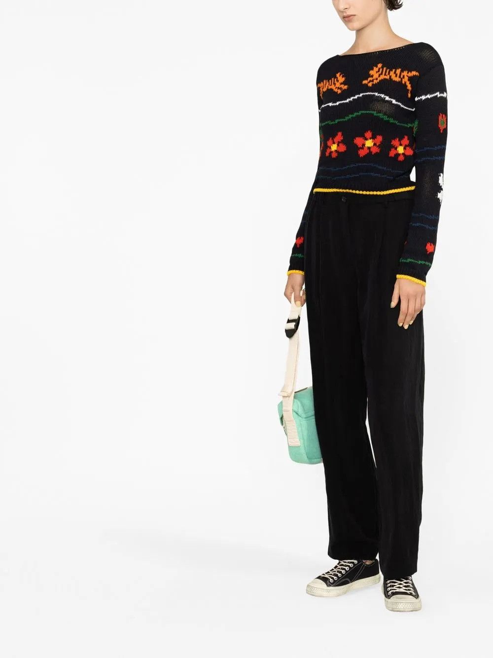 Kenzo o1y1025 Crewneck Sweater in Multicolor Size XS / US 0-2 / IT 36-38 - 2 Thumbnail