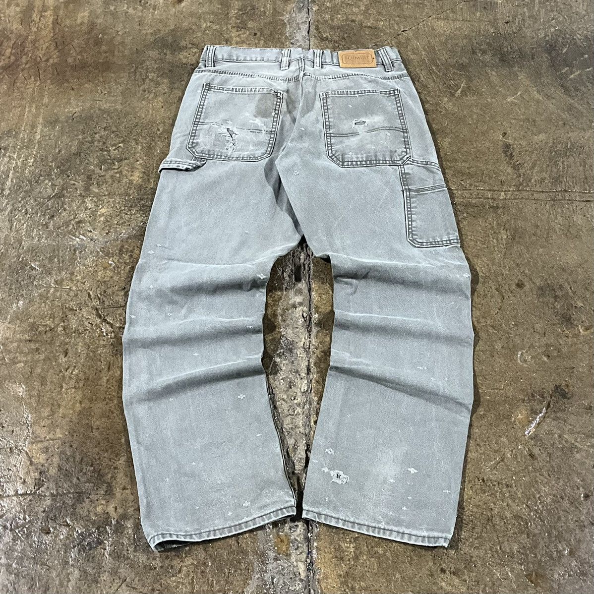 Carhartt × Vintage Crazy Carhartt Style Faded Carpenter Pants Workwear Skater Size US 34 / EU 50 - 1 Thumbnail