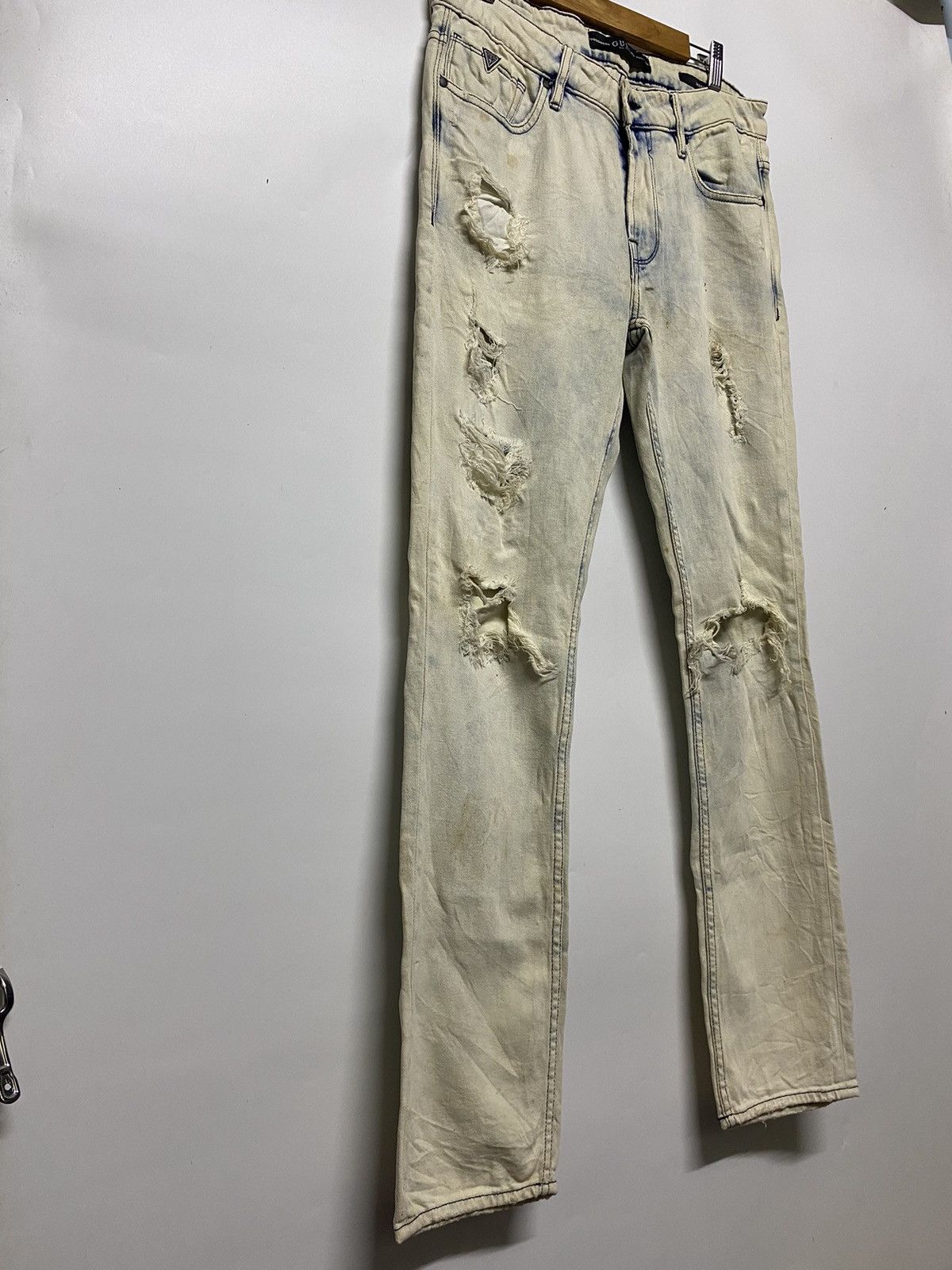 Guess × Vintage Vintage GUESS Los Angelas Skinny Distressed Denim Jeans Size US 34 / EU 50 - 4 Thumbnail